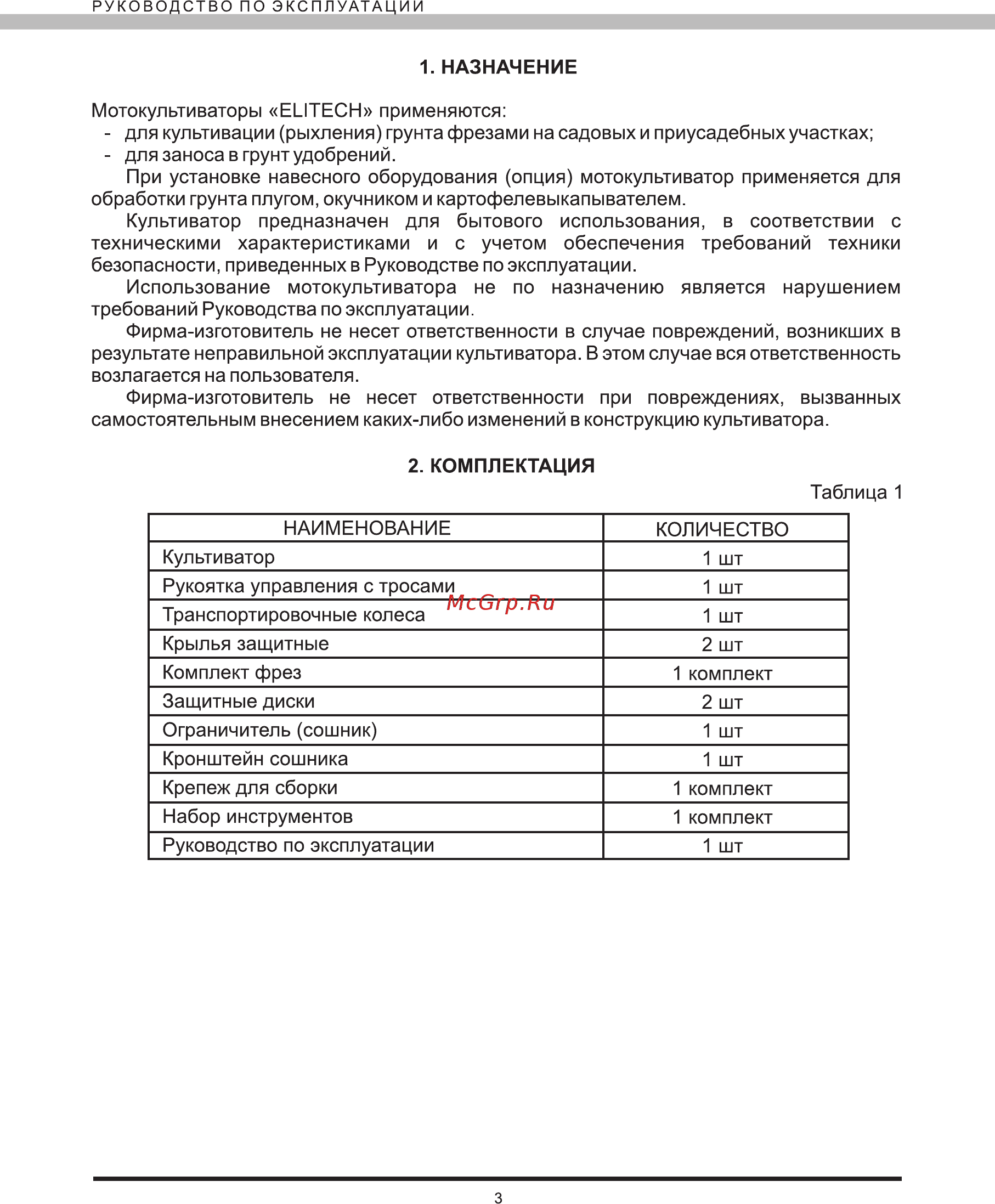 Elitech КБ 503КM Инструкция по эксплуатации онлайн [4/24] 269105
