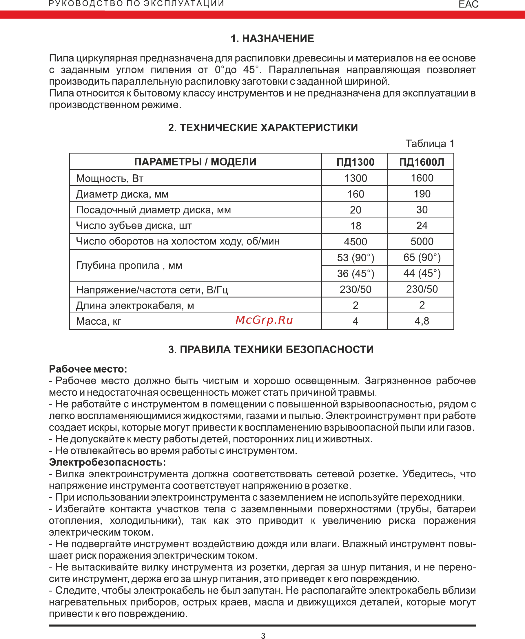 Elitech ПД 1600Л [4/12] Страница 4