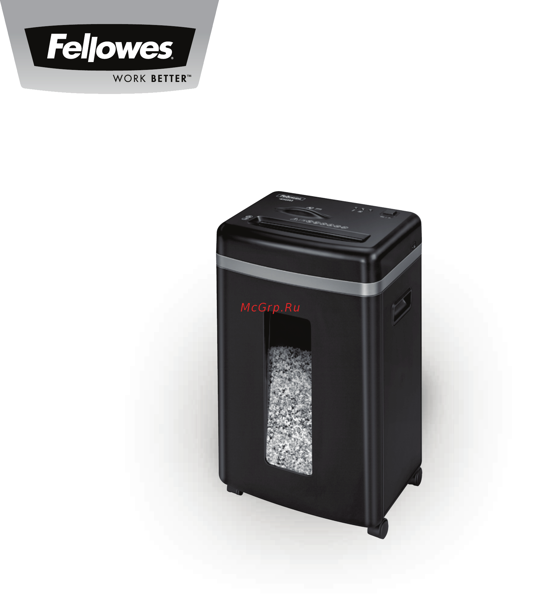 Fellowes microshred 450m Инструкция по эксплуатации онлайн