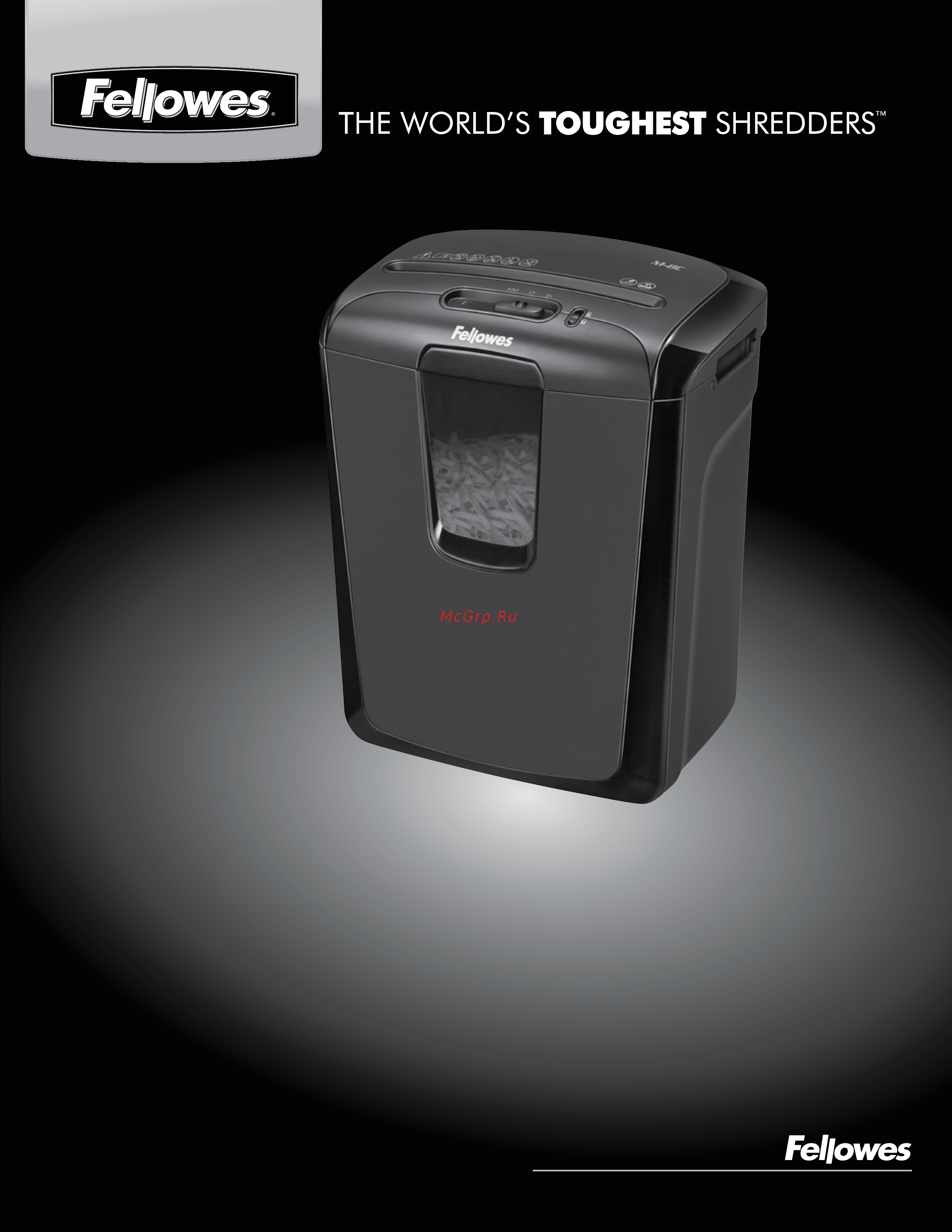 Fellowes powershred m-8c Инструкция по эксплуатации онлайн