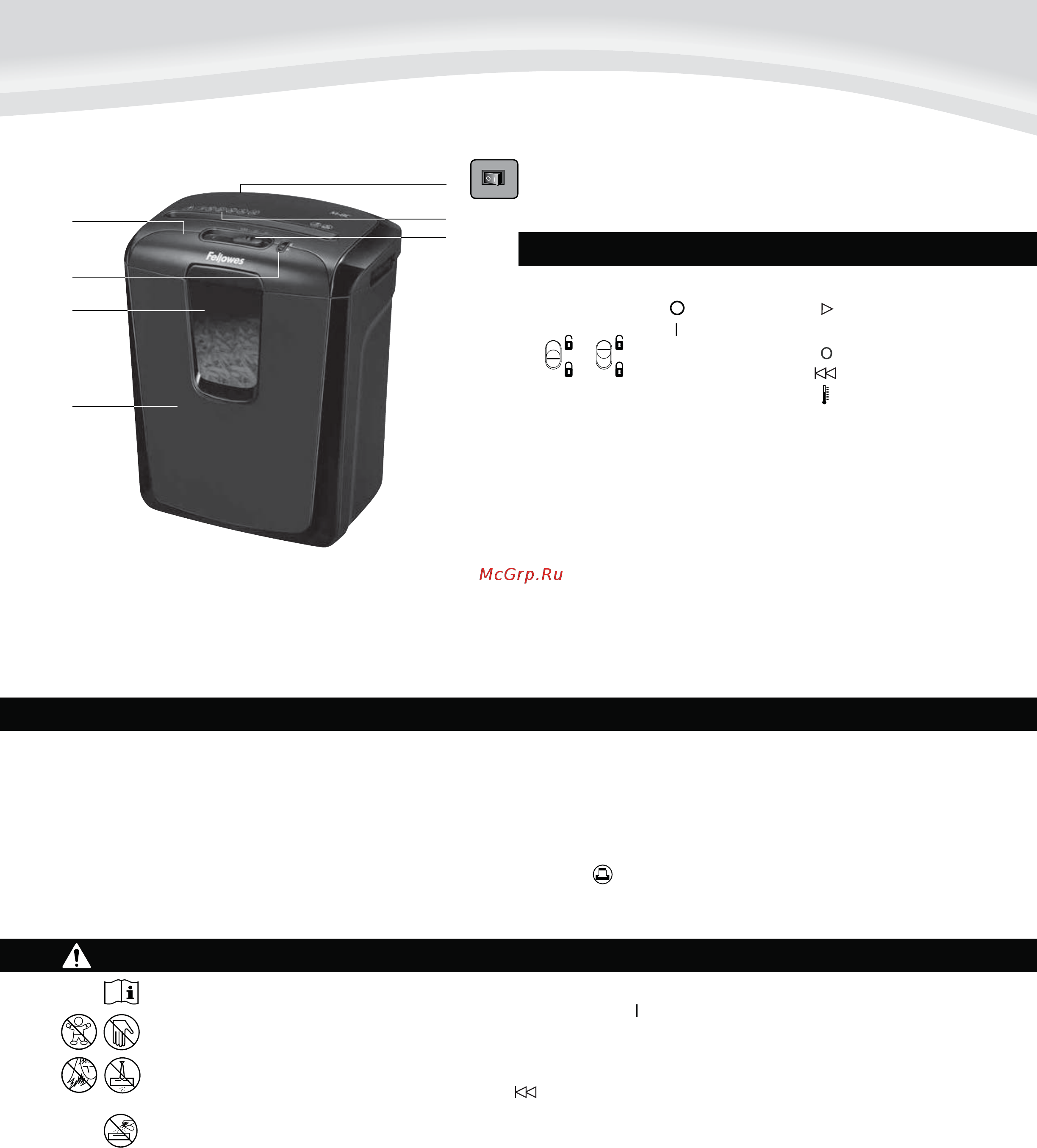 Fellowes powershred m-8c [18/40] Ominaisuudet