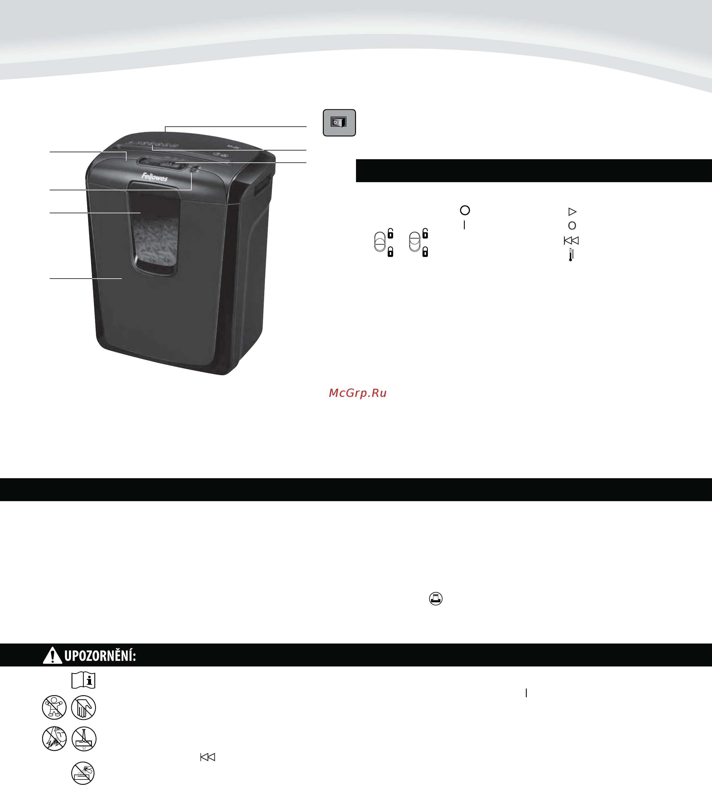 Fellowes powershred m-8c [30/40] Česky