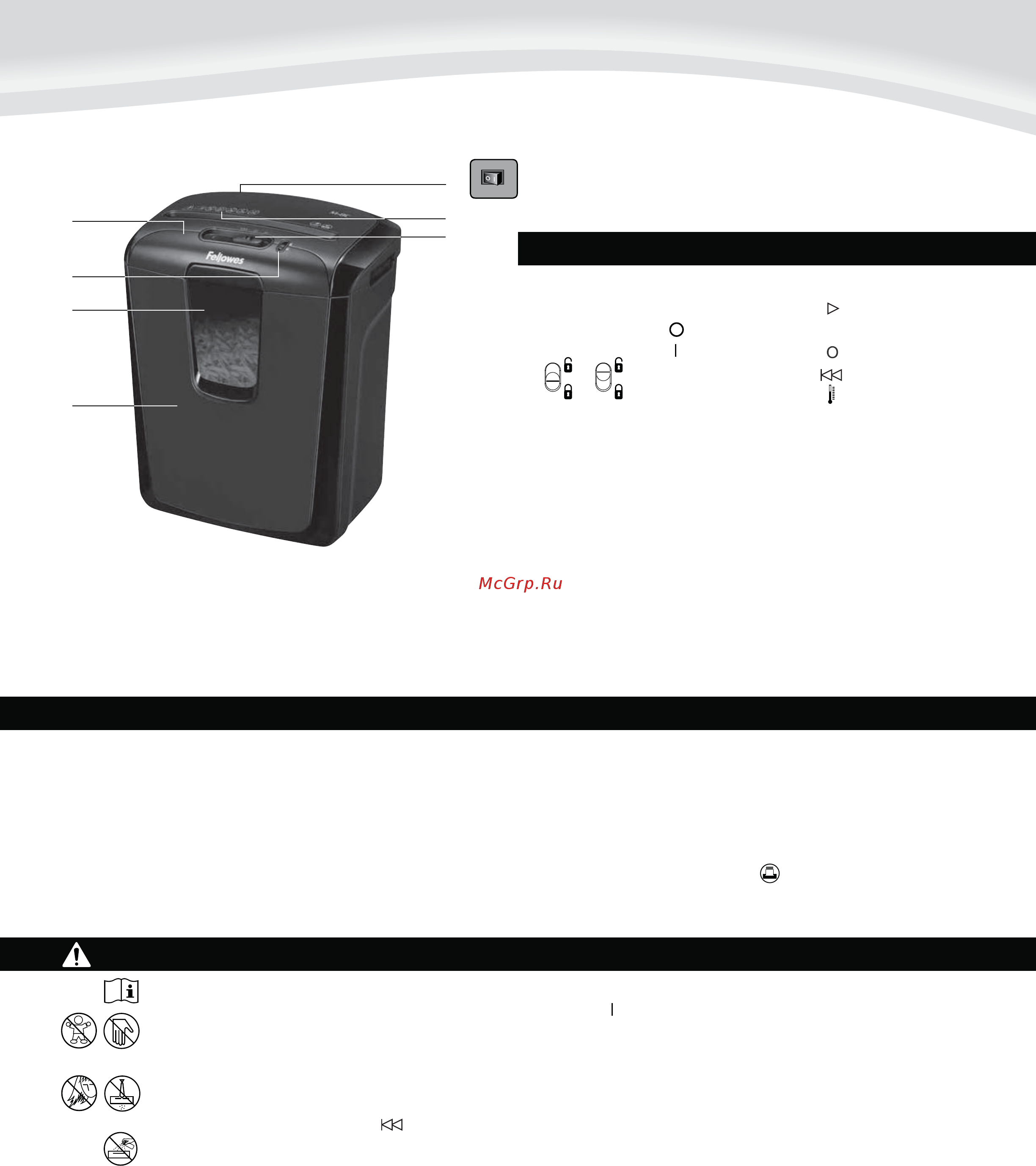 Fellowes powershred m-8c [36/40] Português