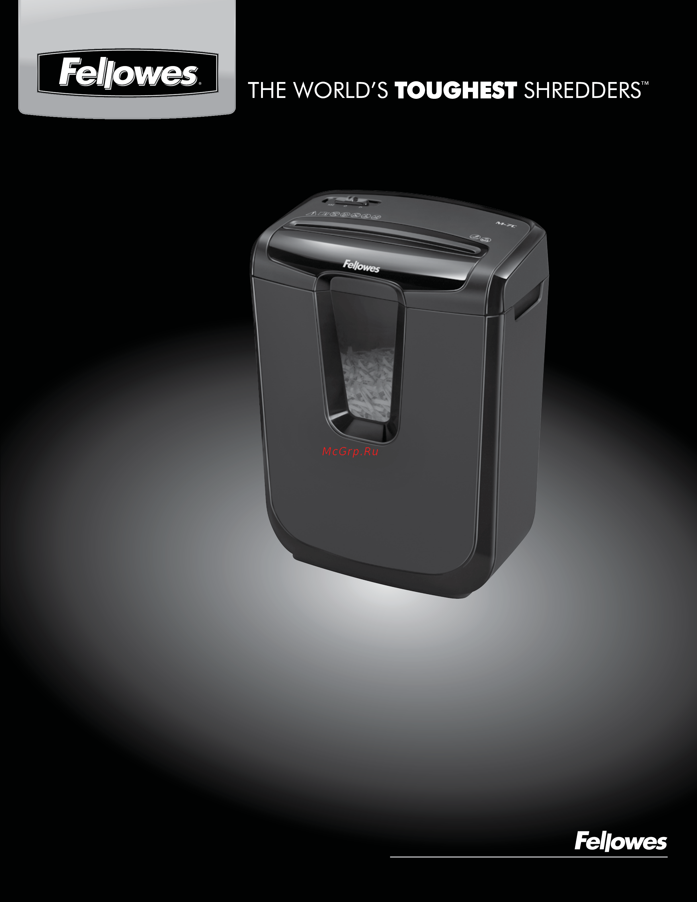 Fellowes powershred m-7c Инструкция по эксплуатации онлайн