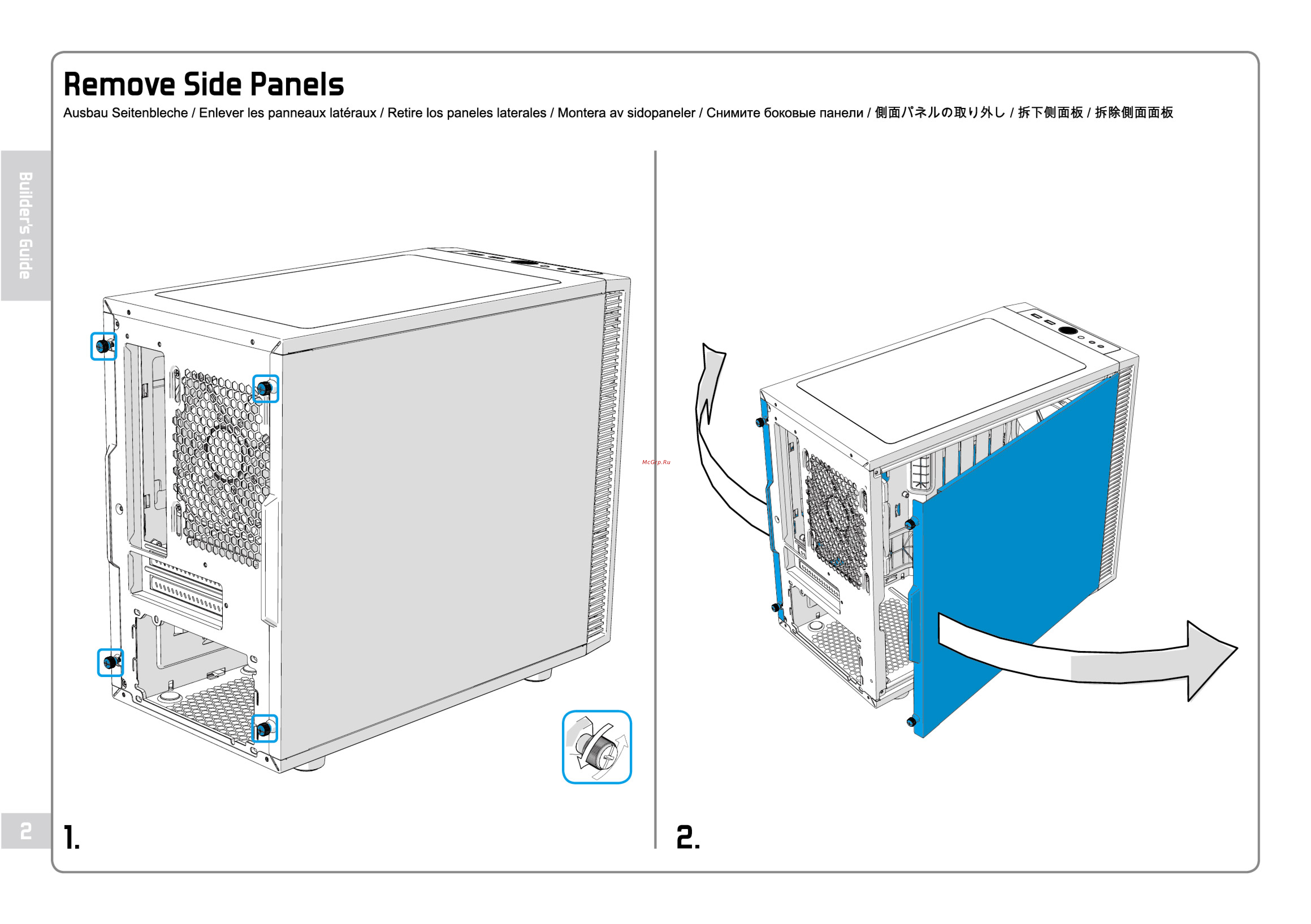 Fractal Design Define Nano S FD-CA-DEF-NANO-S-BK Черный [6/32] Remove side panels