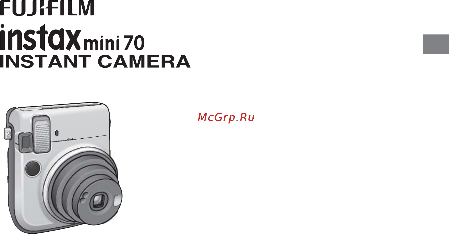 Fujifilm INSTAX MINI 70 Black Инструкция по эксплуатации онлайн