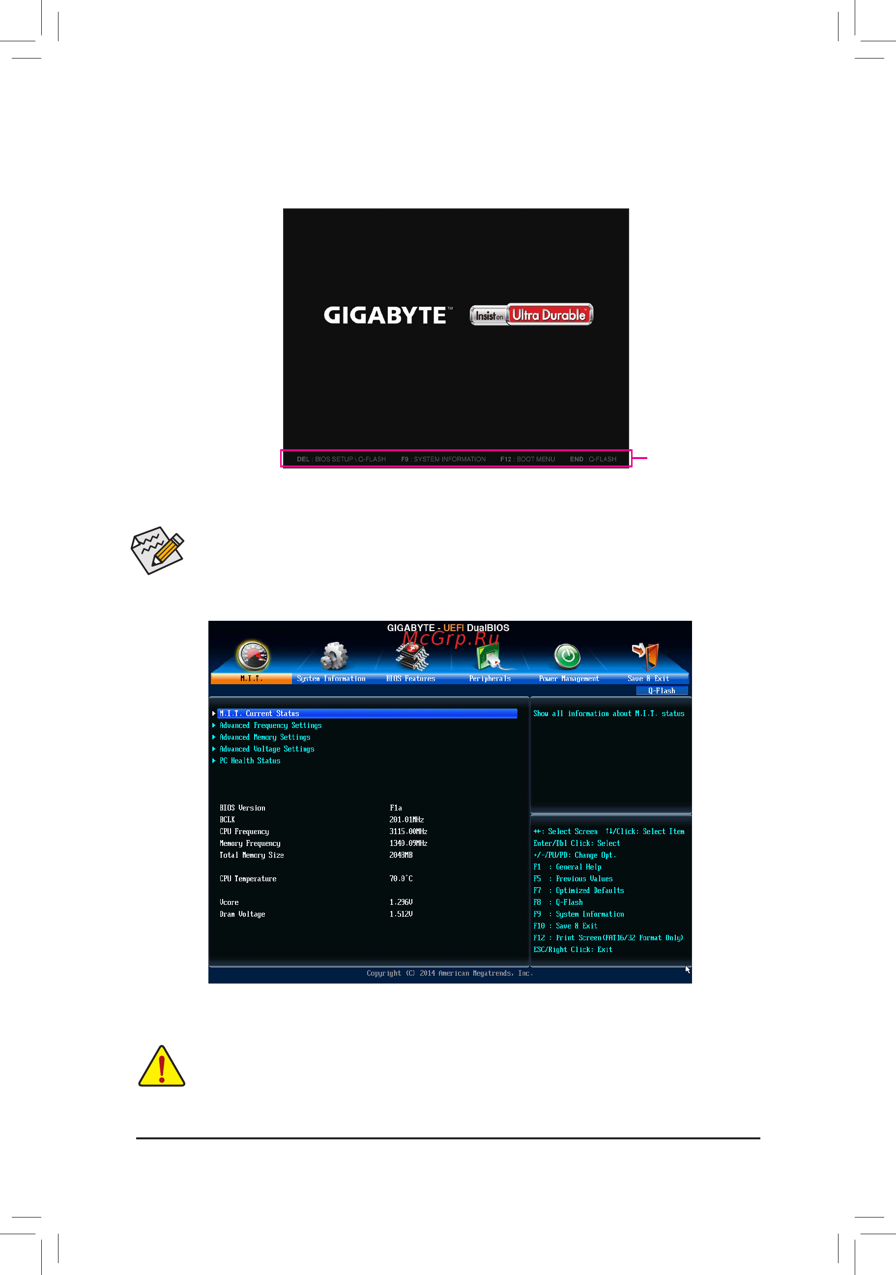 Gigabyte ga-990x-gaming sli [20/40] To accept or enter a sub menu or you can use your mouse to select the item you want