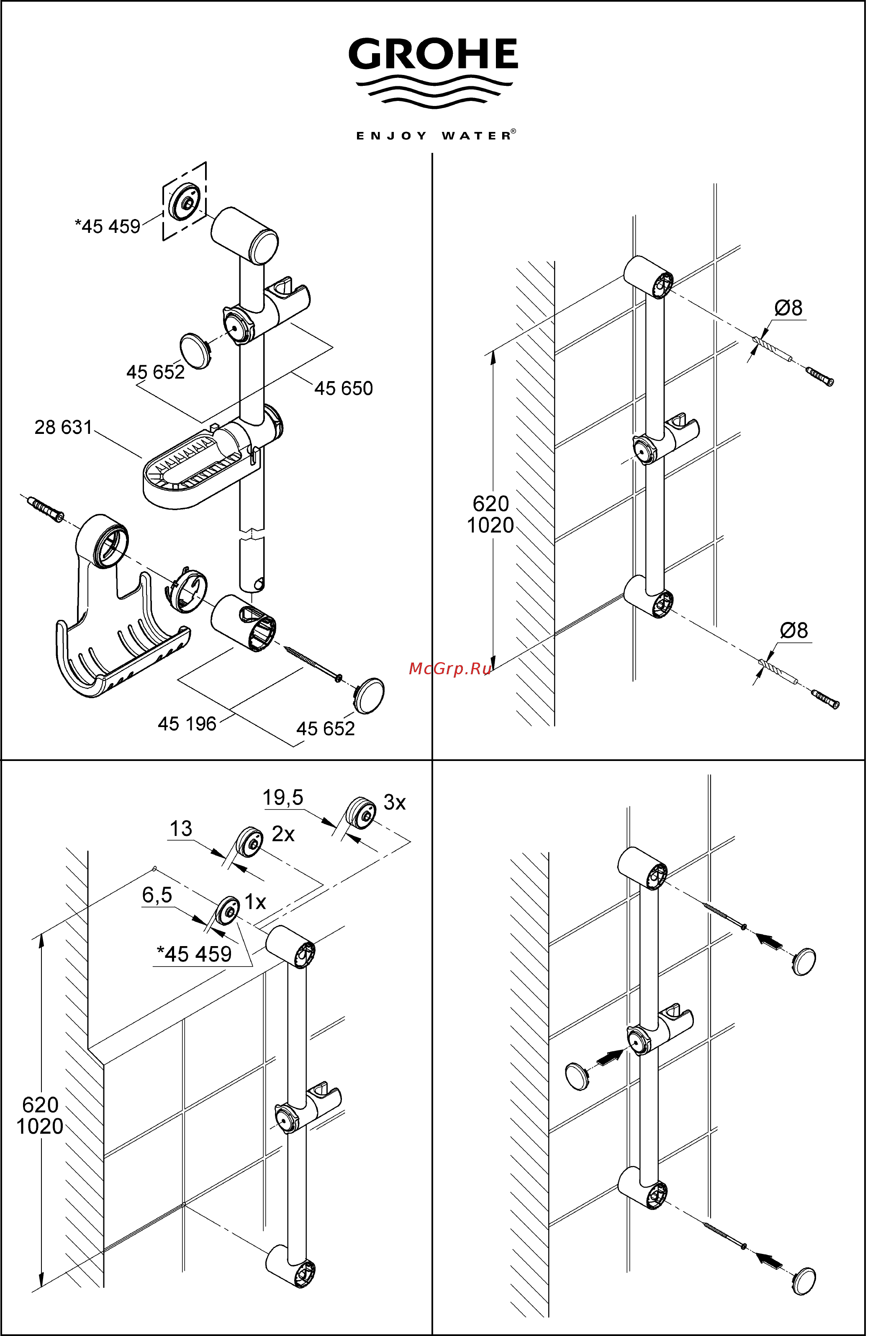 Grohe Relexa Plus Top 4 28656000 Инструкция по эксплуатации онлайн