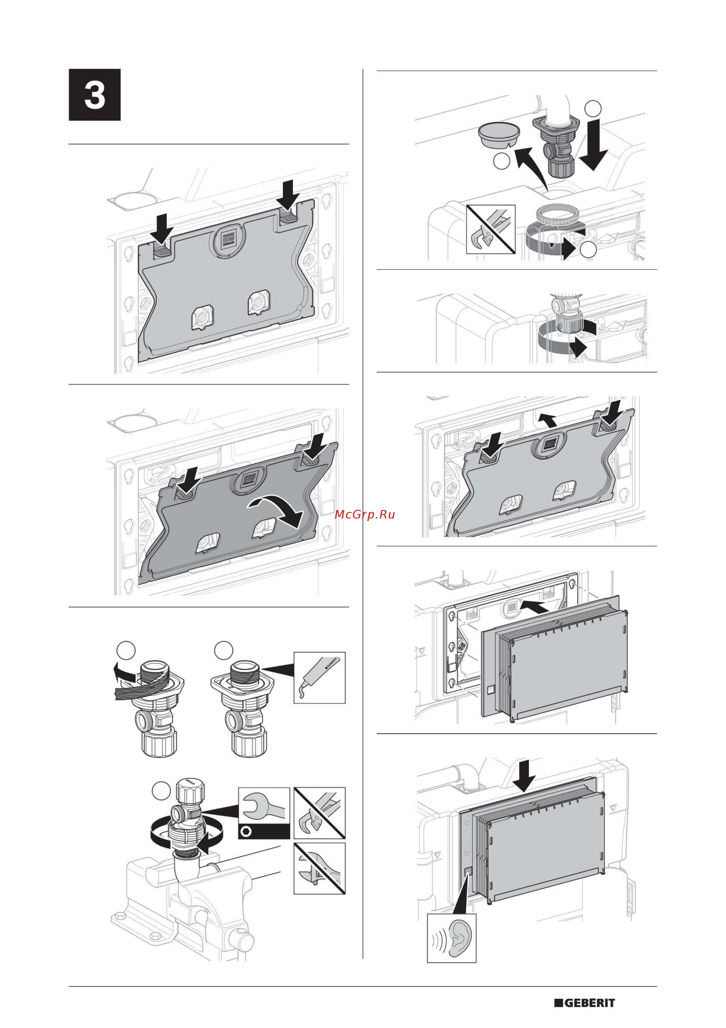 Geberit duofix 111.370.00.5 Инструкция по эксплуатации онлайн [11/16] 181829