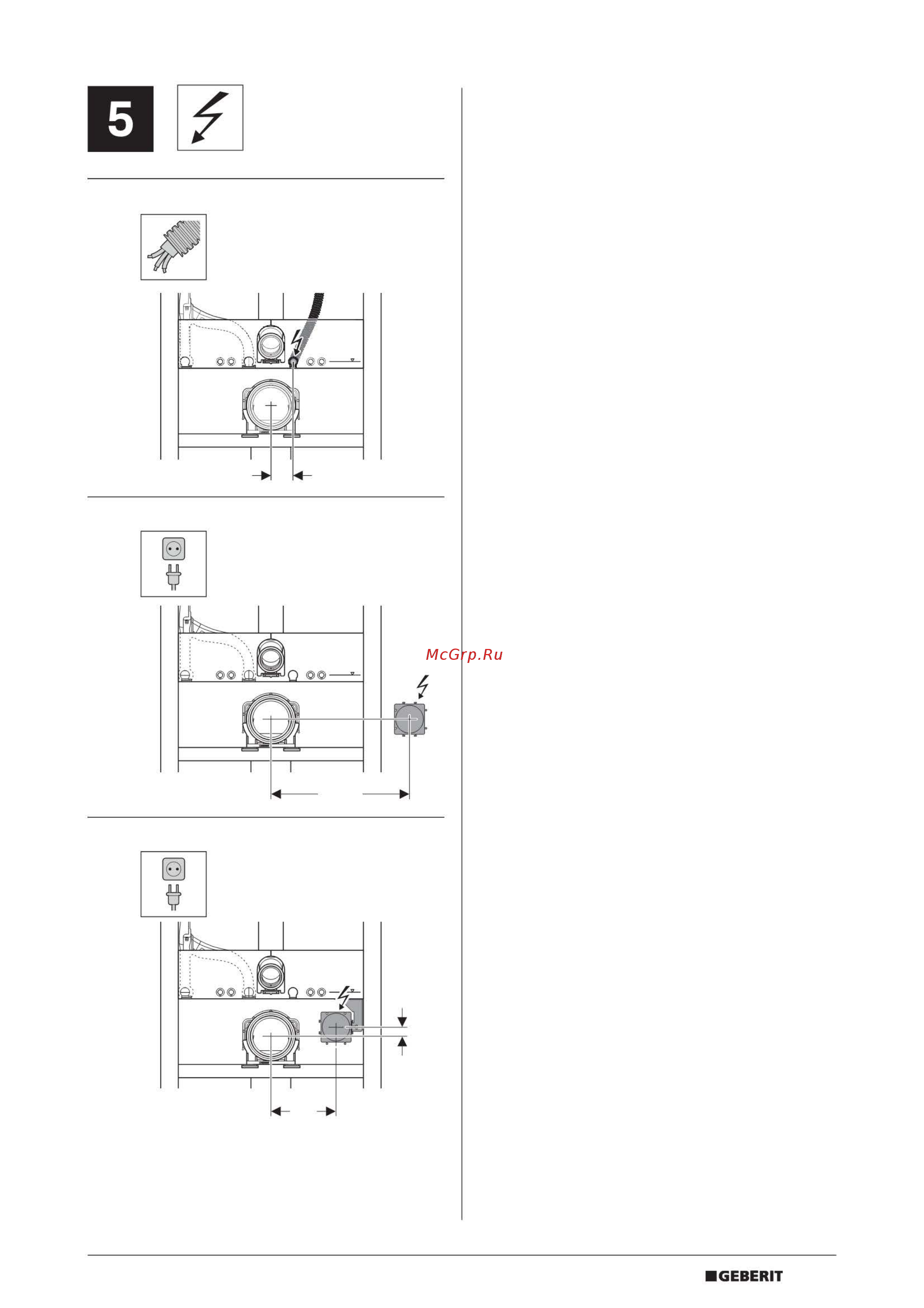 Geberit duofix 111.370.00.5 [15/16] Geberit aquaclean 4000 geberit aquaclean 5000 geberit aquaclean 5000 plus