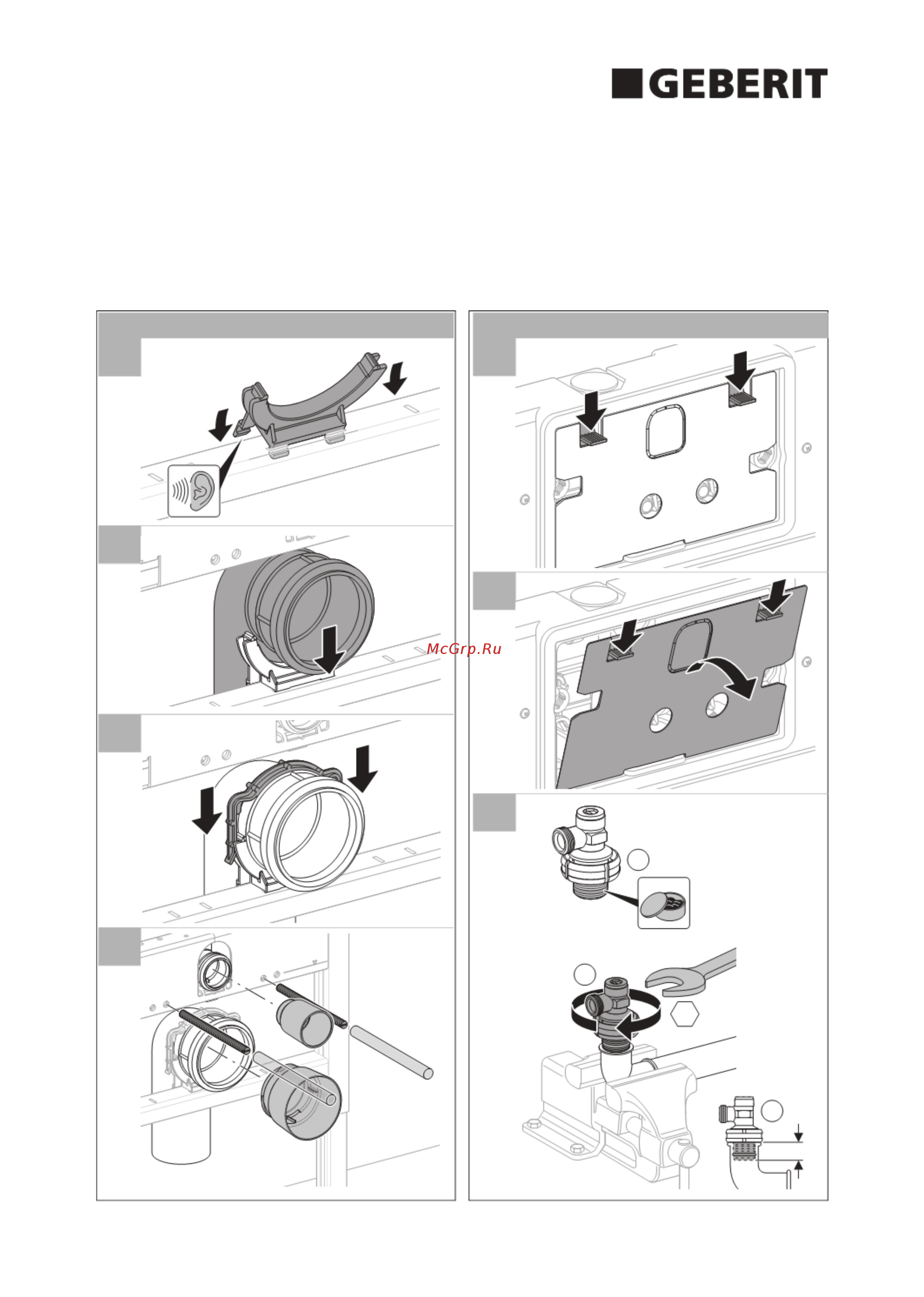 Geberit duofix delta 458.160.00.1 [7/8] Installation