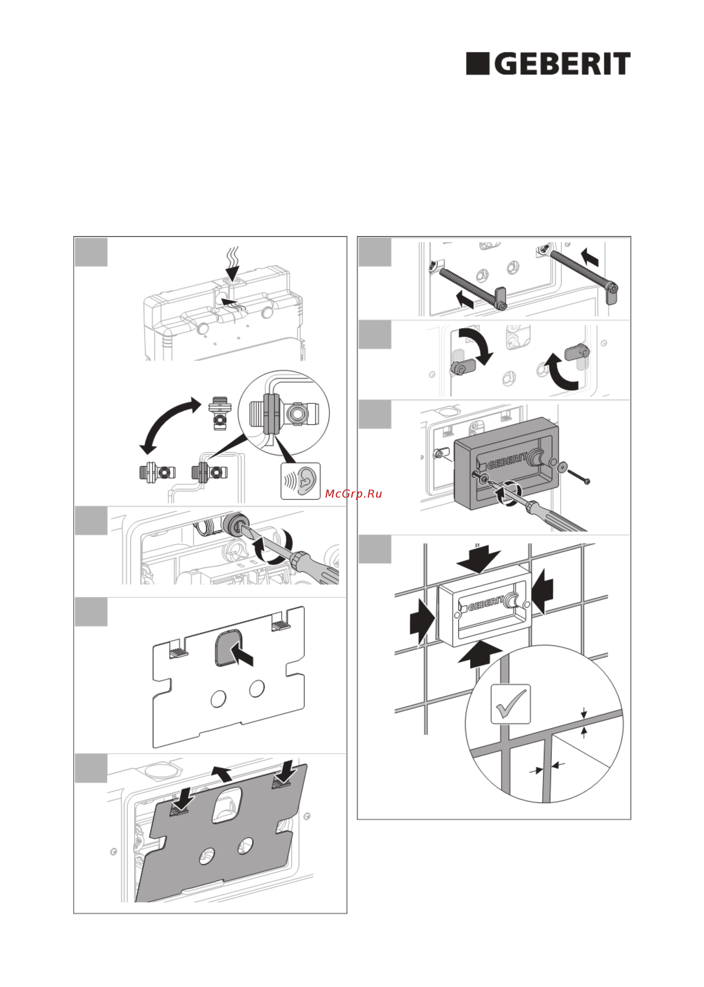 Geberit duofix delta 458.160.00.1 [8/8] Installation