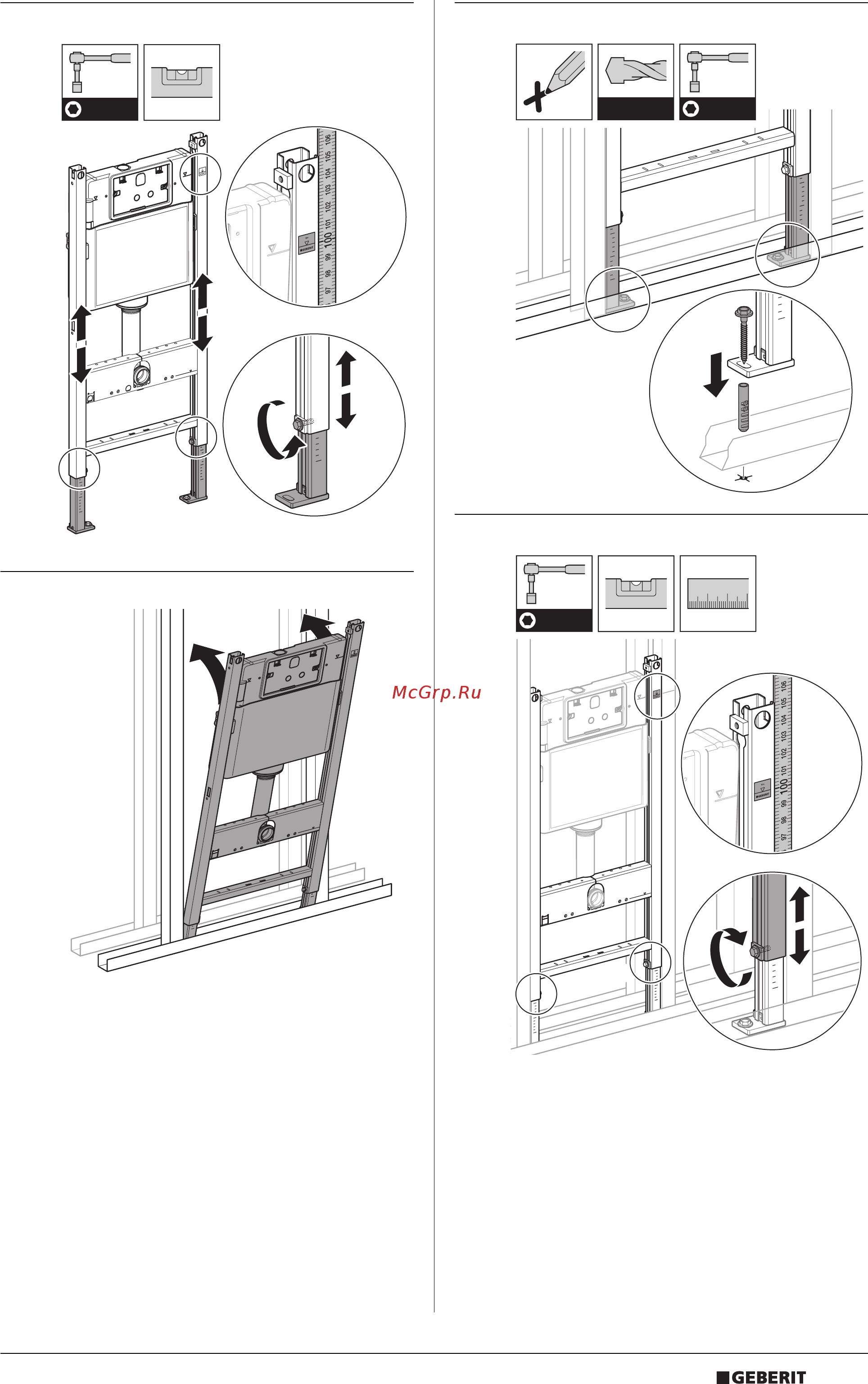 Geberit delta 458.161.21.1 Инструкция по эксплуатации онлайн [5/8] 181833