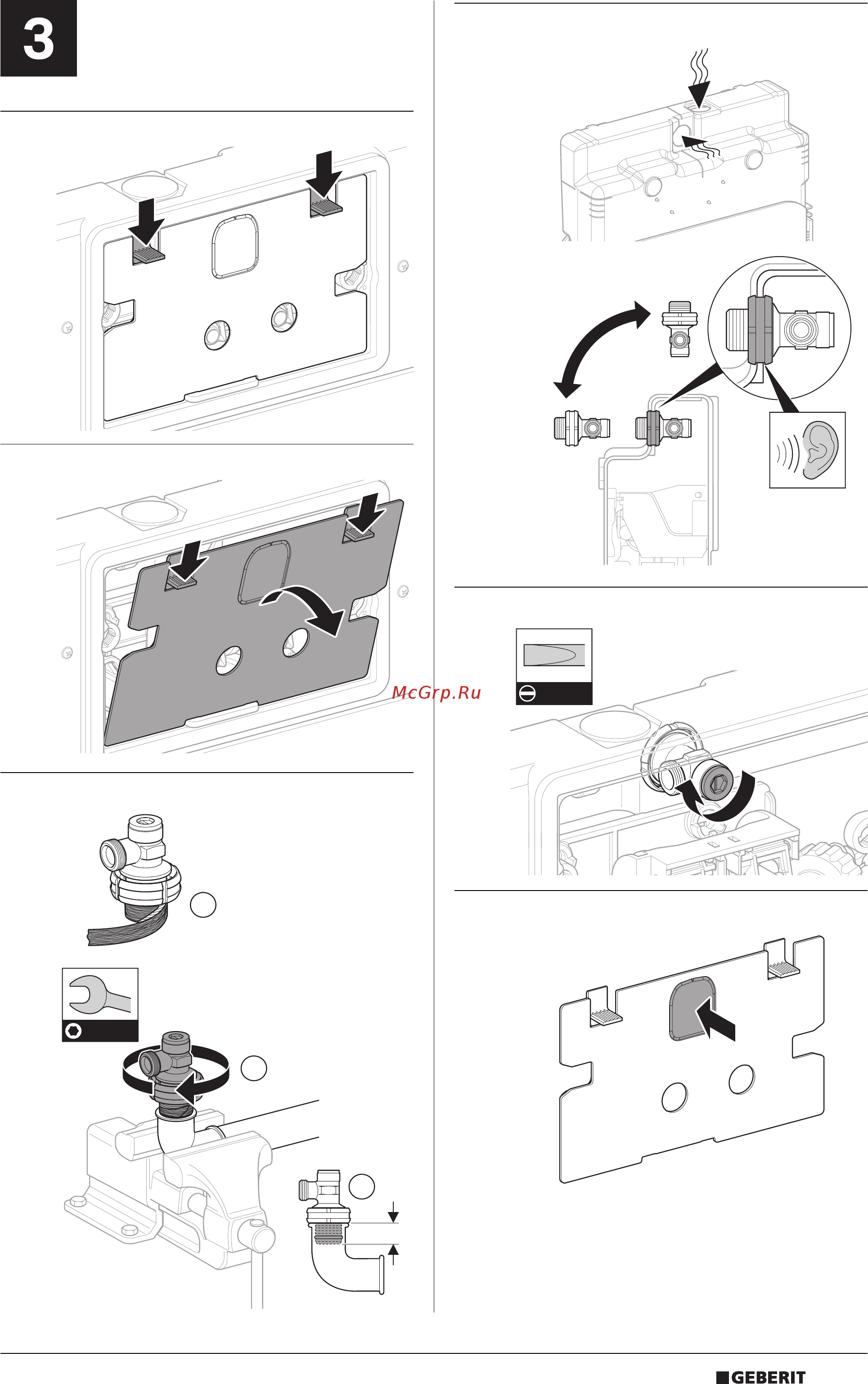 Geberit delta 458.161.21.1 Инструкция по эксплуатации онлайн [7/8] 181833