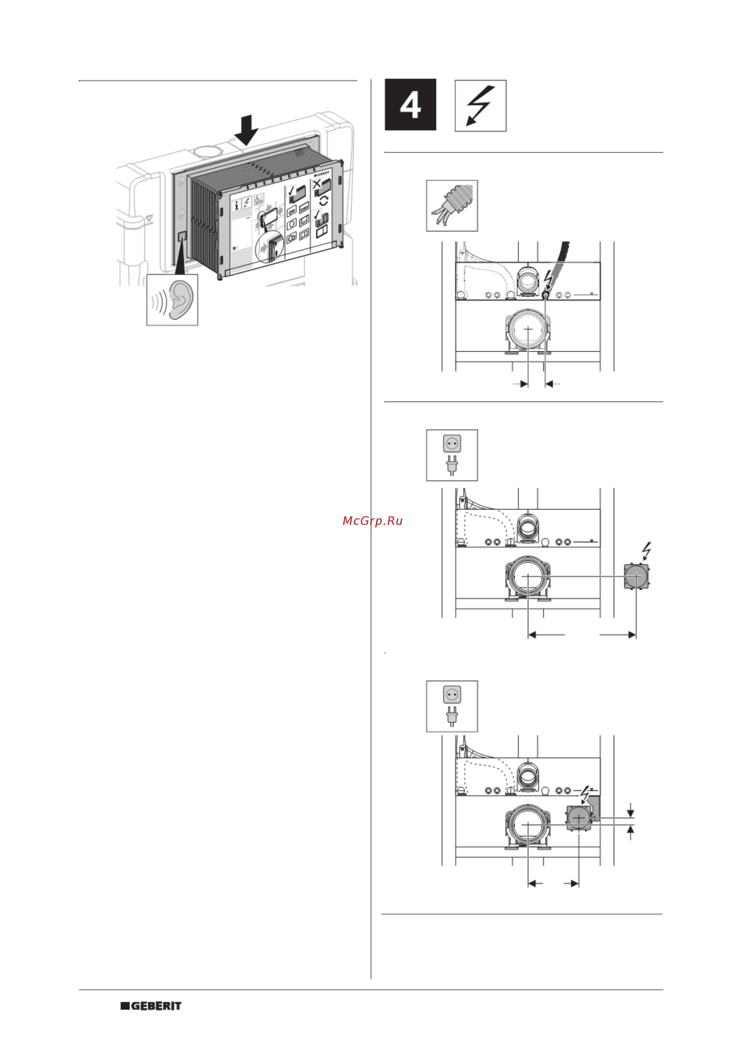 Geberit sigma plattenbau 111.362.00.5 [8/8] Installation manual