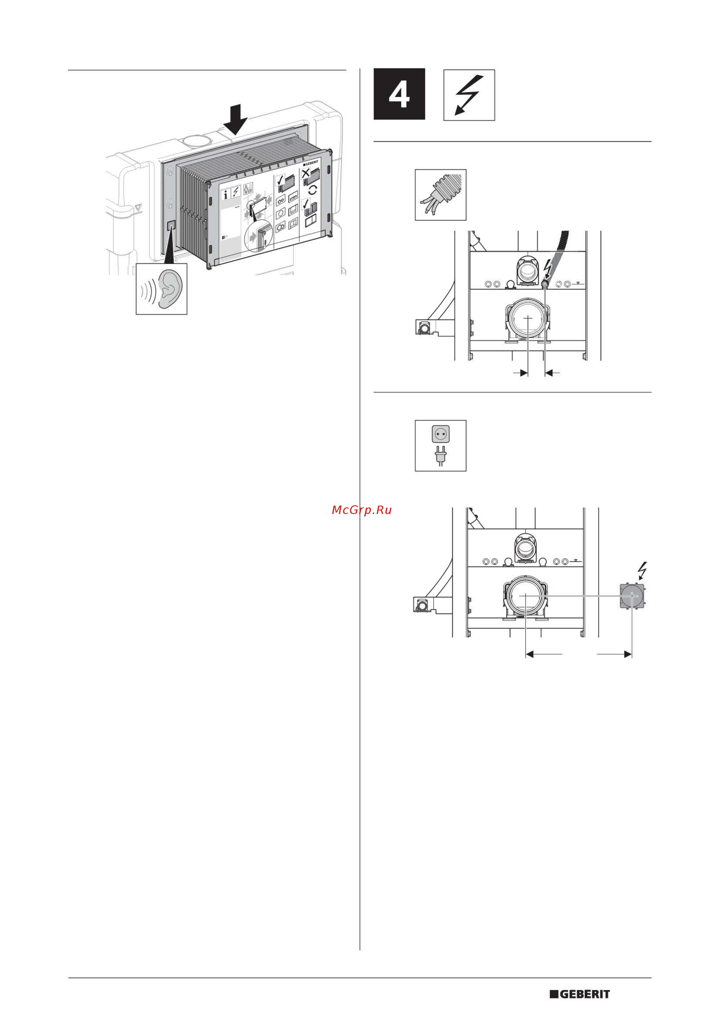 Geberit duofix 111.361.00.5 Инструкция по эксплуатации онлайн [11/12] 181835