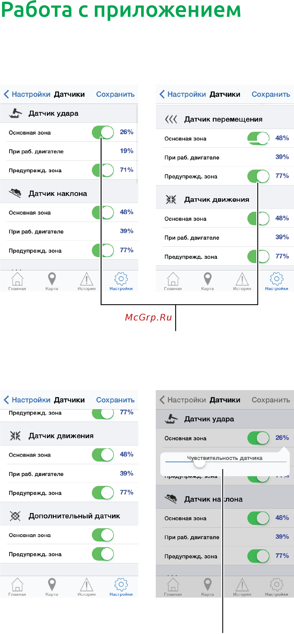 Centurion IG-50 [11/15] Страница настройки