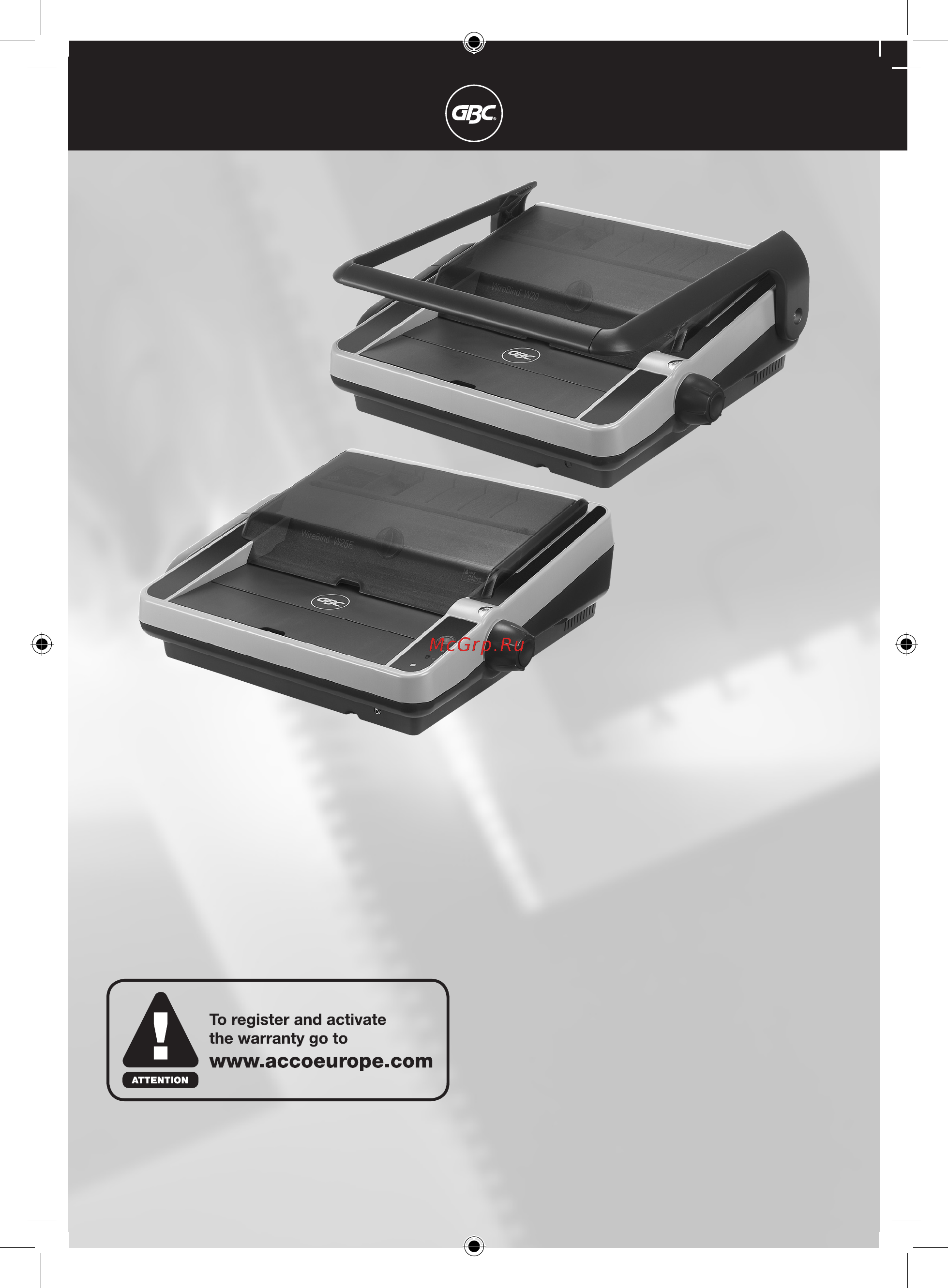 GBC WireBind W18 Инструкция по эксплуатации онлайн