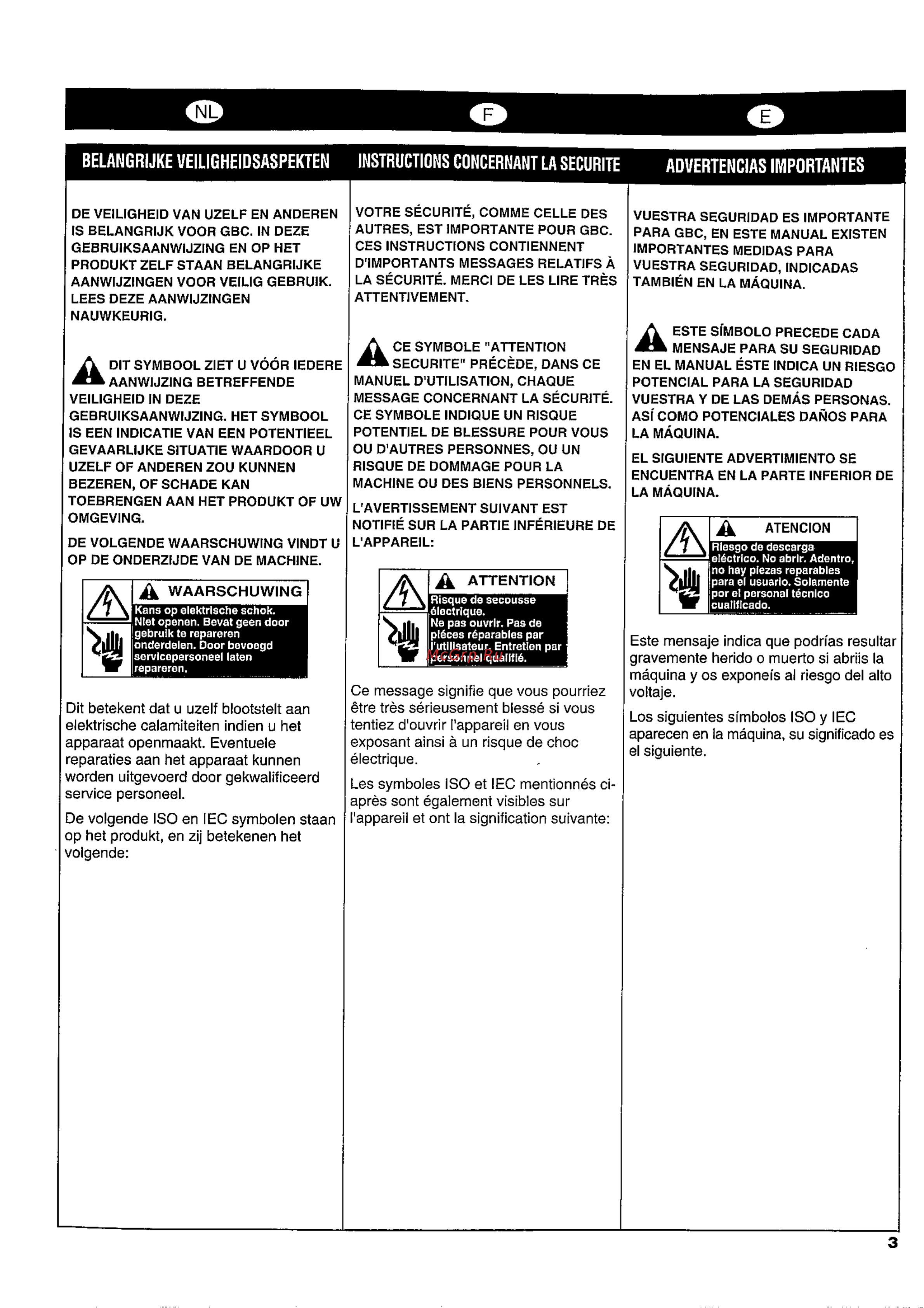 GBC HeatSeal™ ProSeries 3500LM Инструкция по эксплуатации онлайн [3/24] 182015