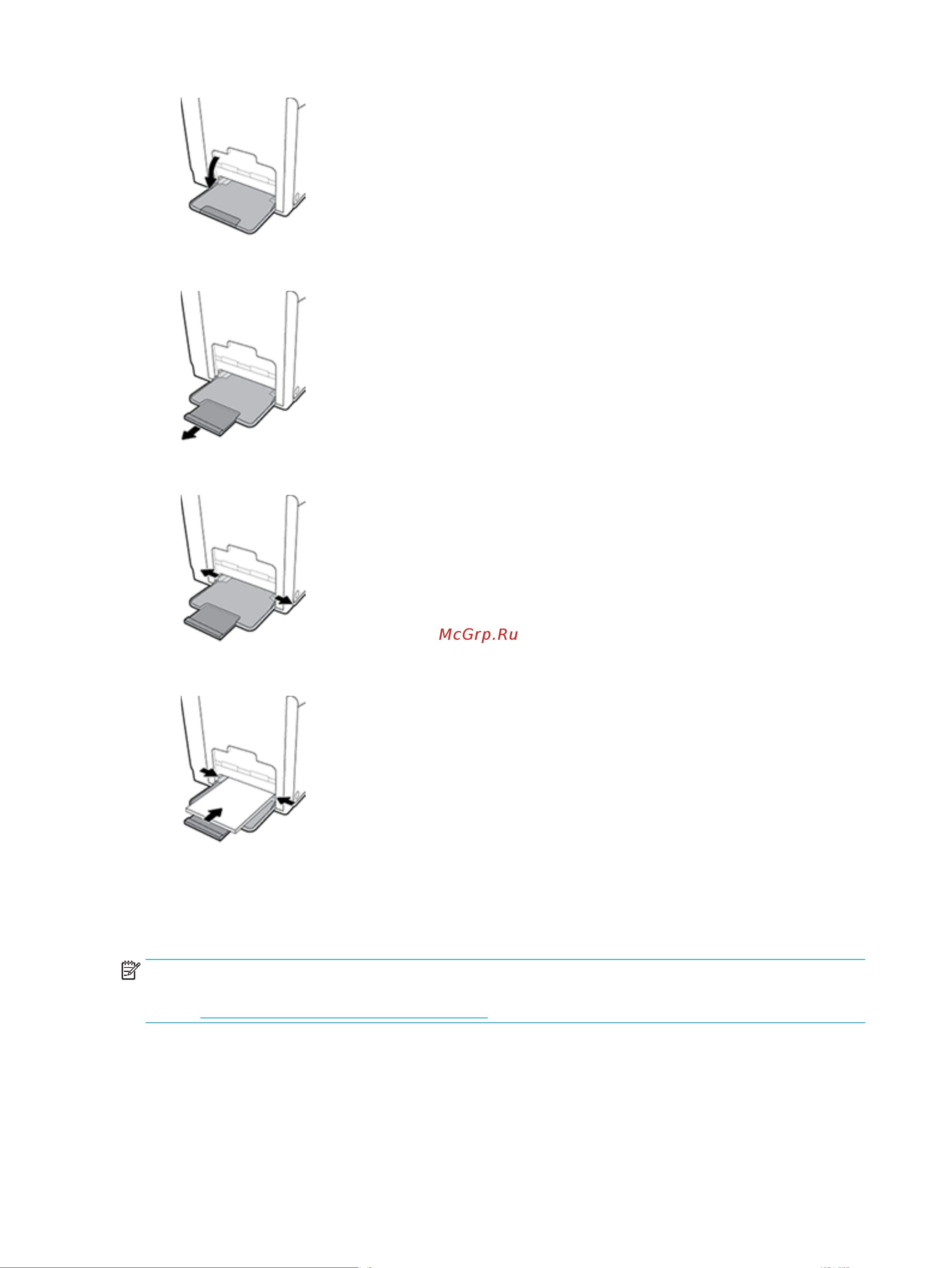 HP PageWide Pro MFP 477dw(D3Q20B) [68/231] Загрузка в лоток 2