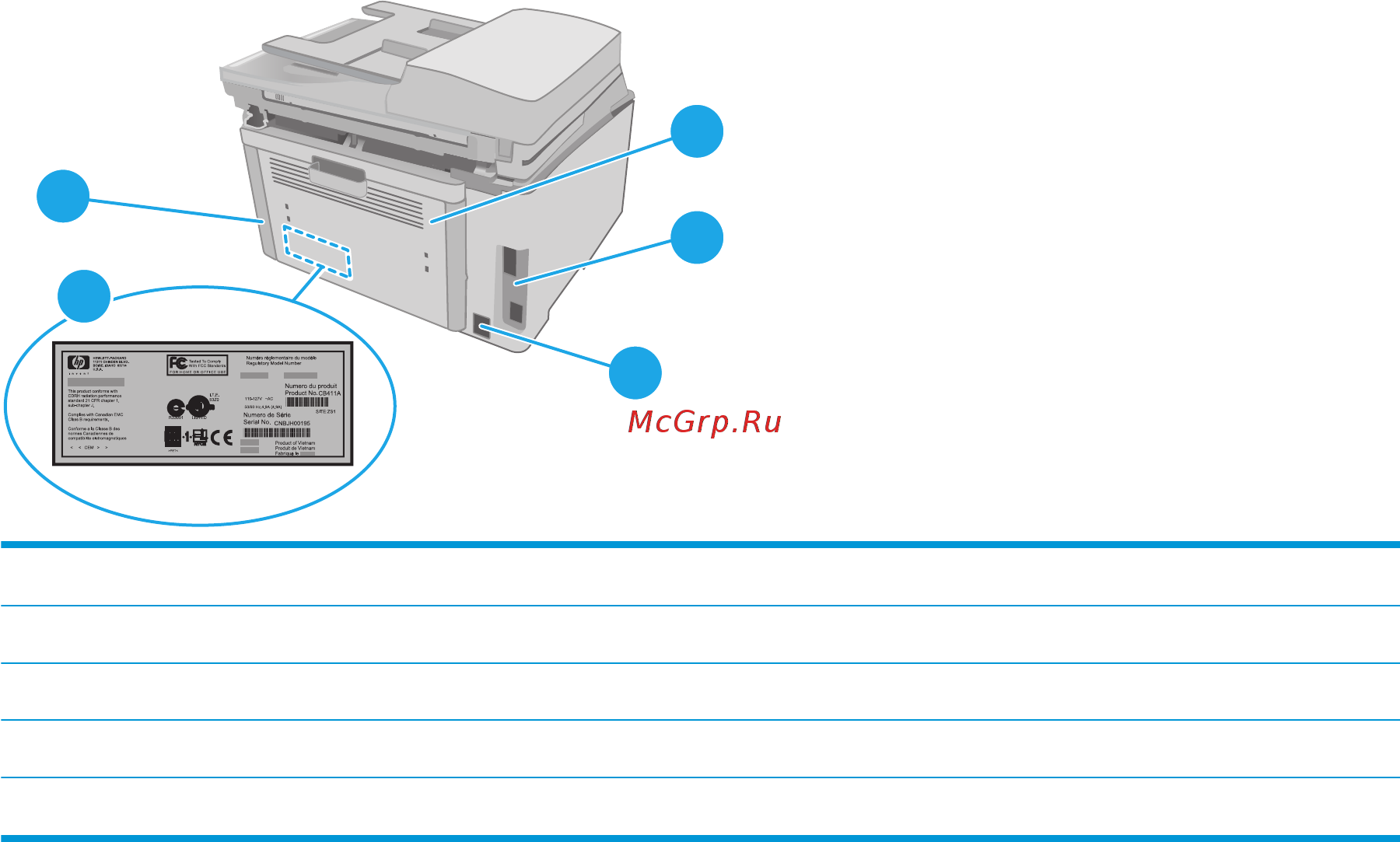 HP laserjet pro mfp m227sdn [15/206] Printer back view