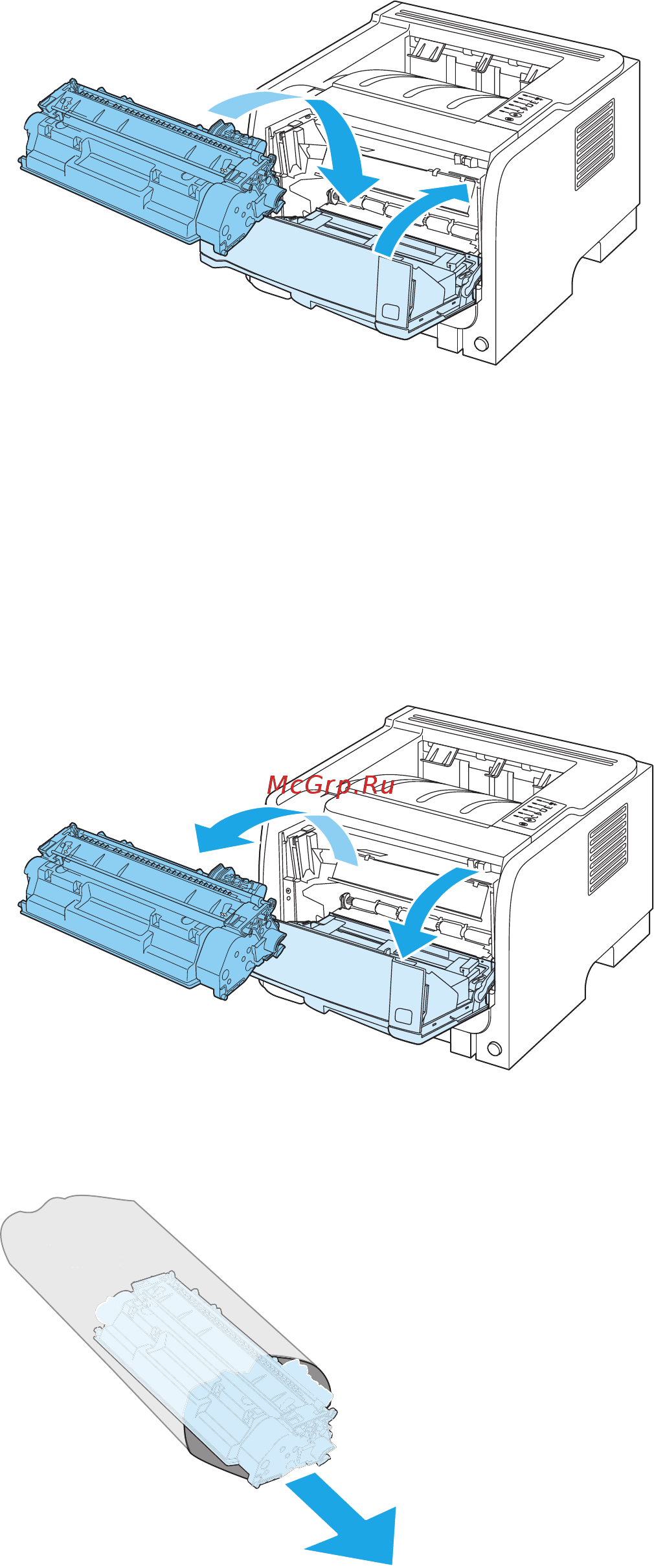 HP laserjet p2035n [77/174] Замените картридж для печати