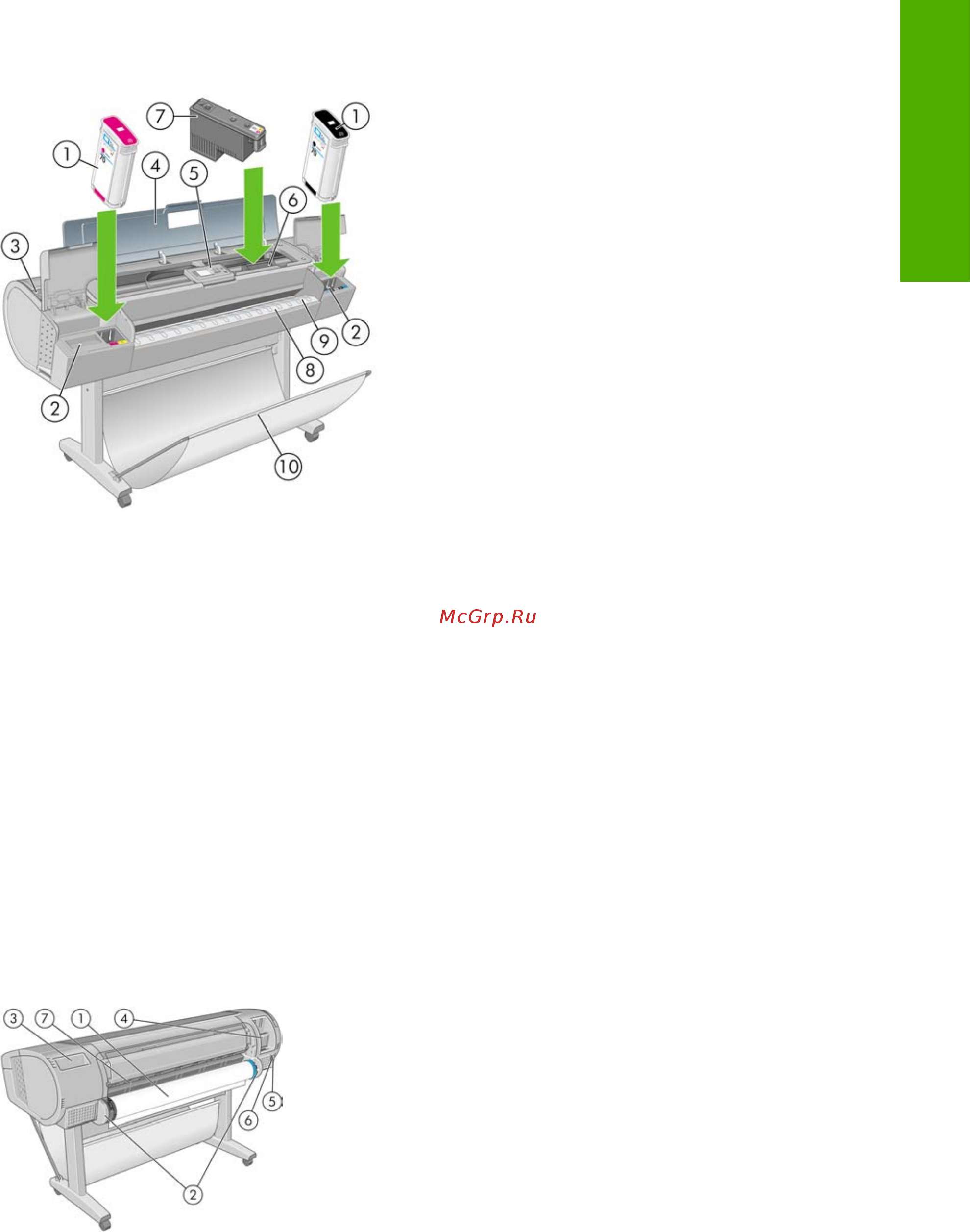 HP designjet z2100 [14/199] Вид спереди