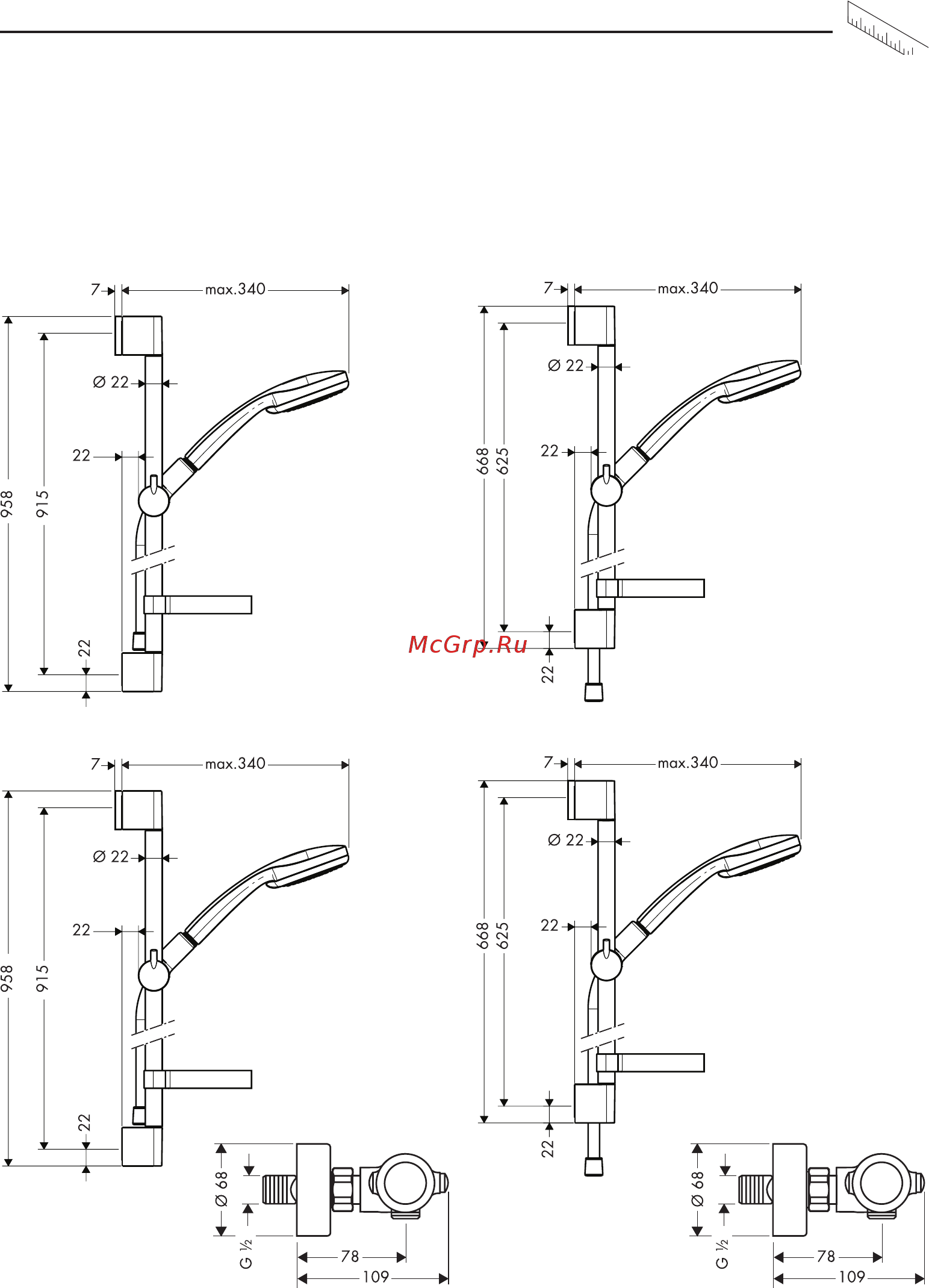 HansGrohe 27774000 croma 100 multi Инструкция по эксплуатации онлайн [31/40] 182720