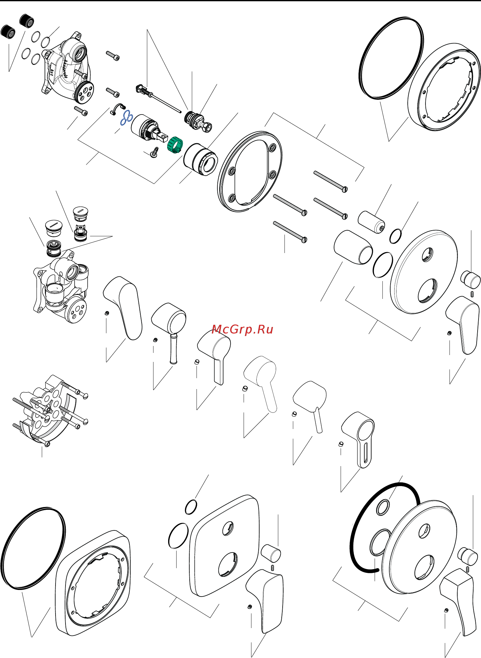 HansGrohe 71405000 logis, наружная часть Инструкция по эксплуатации онлайн [3/36] 182725