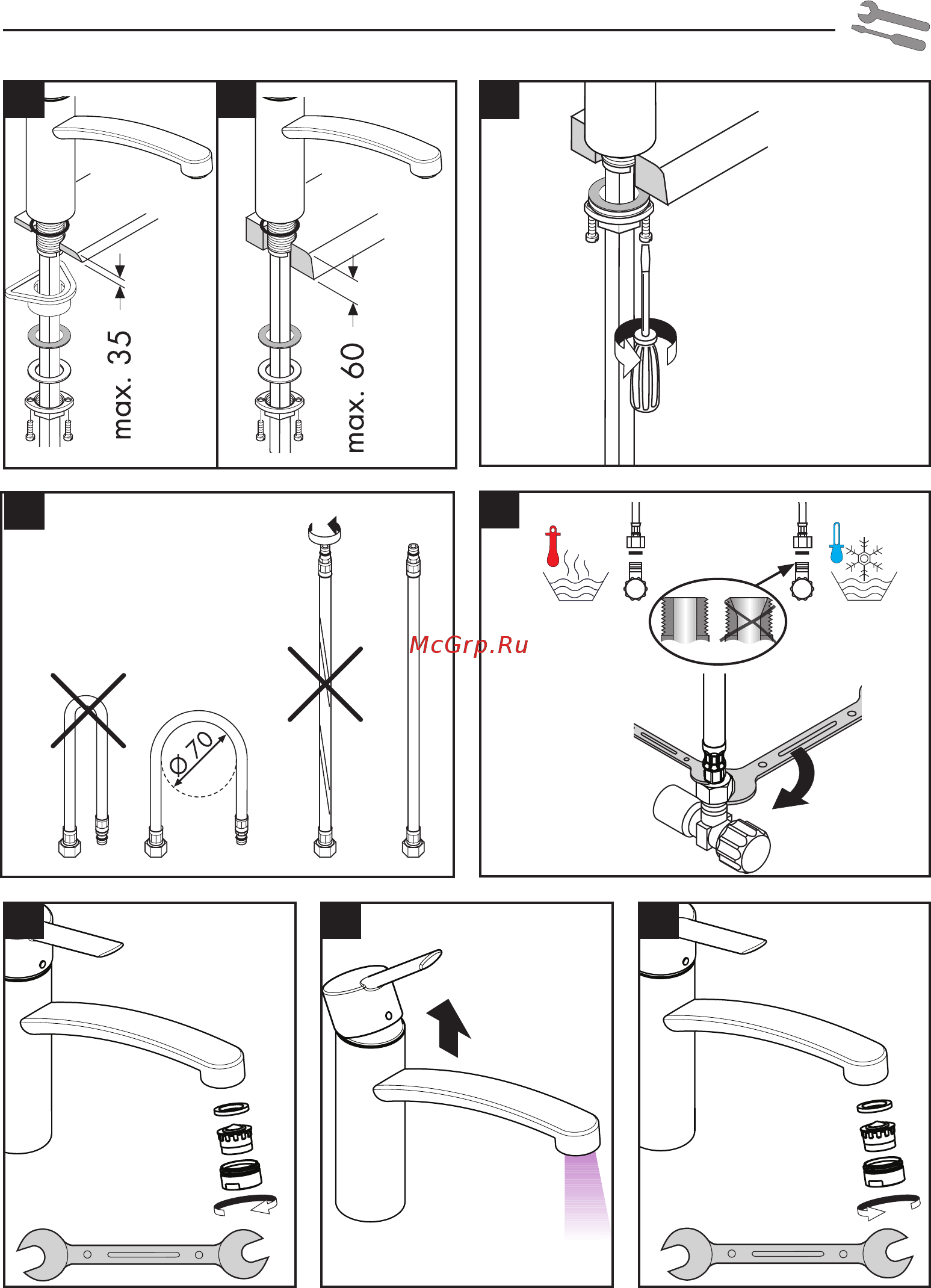 HansGrohe 31806000 focus e2 Инструкция по эксплуатации онлайн [31/36] 182739