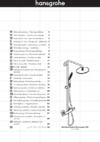 HansGrohe raindance select showerpipe 240 27115000, хром Инструкция по эксплуатации