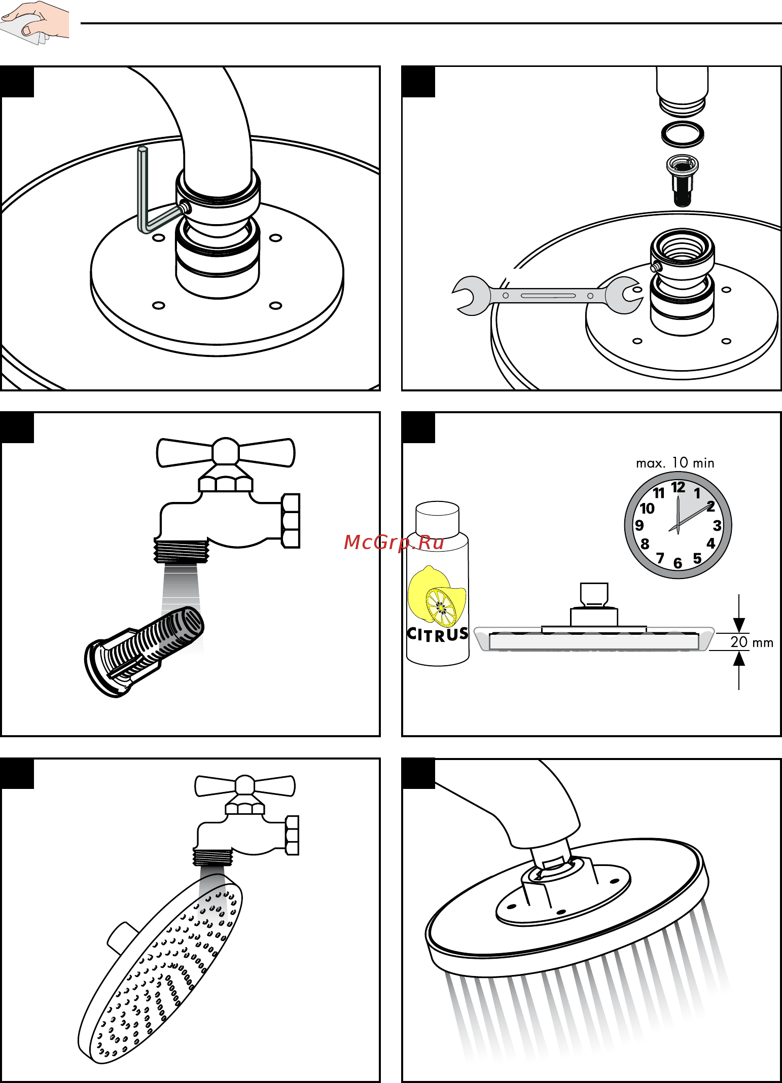 HansGrohe raindance с air 27424000 Инструкция по эксплуатации онлайн [36/40] 182844