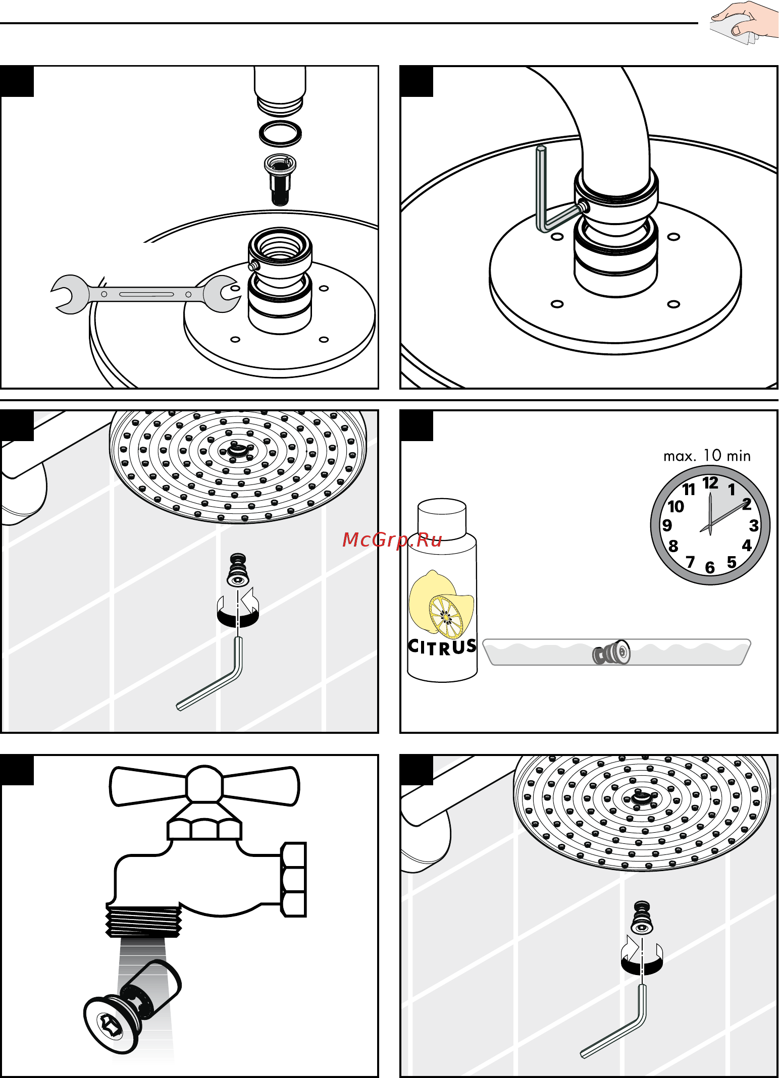 HansGrohe raindance с air 27424000 Инструкция по эксплуатации онлайн [37/40] 182844