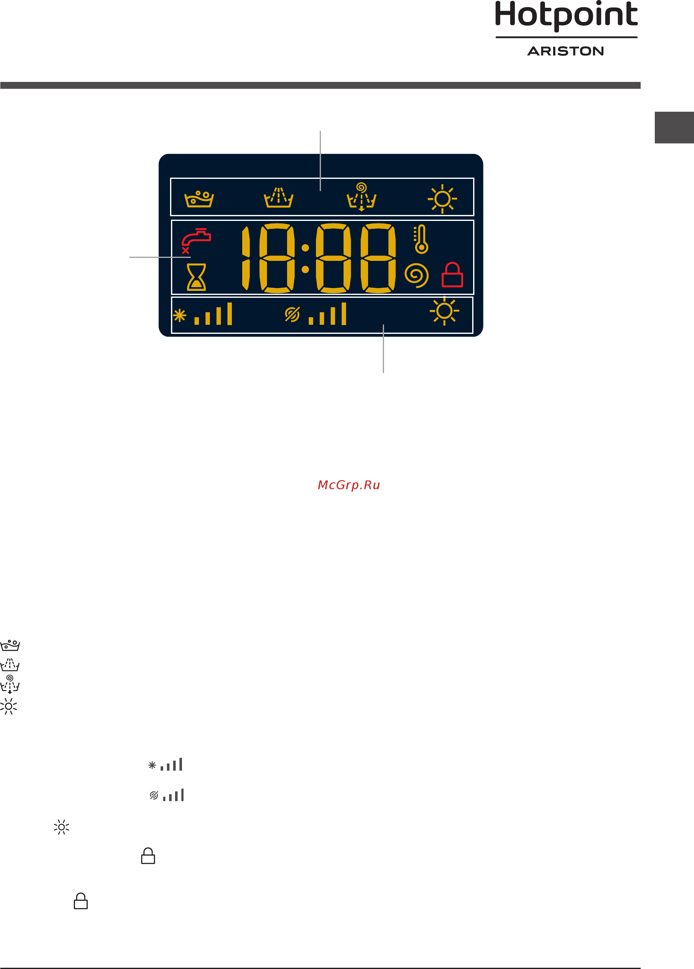 Hotpoint-Ariston fdg 8640bs [19/84] Pantalla