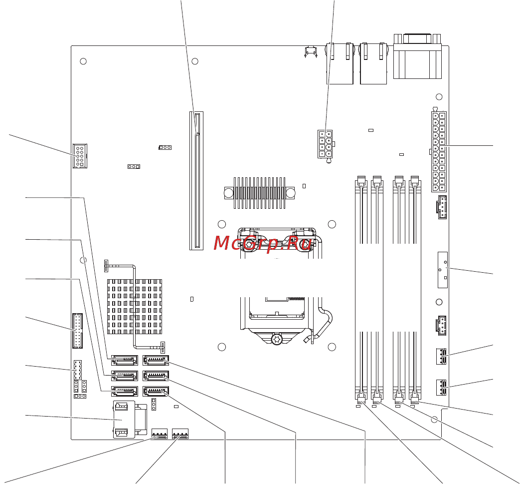 IBM x3250 m4, 2583kfg [38/102] System board internal connectors