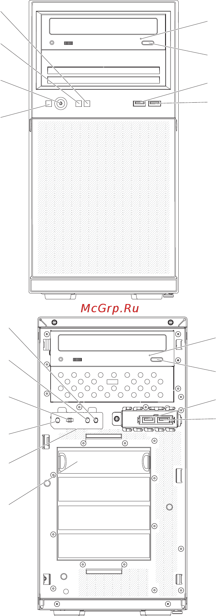 IBM x3100 m4, 2582kag [31/108] Front view