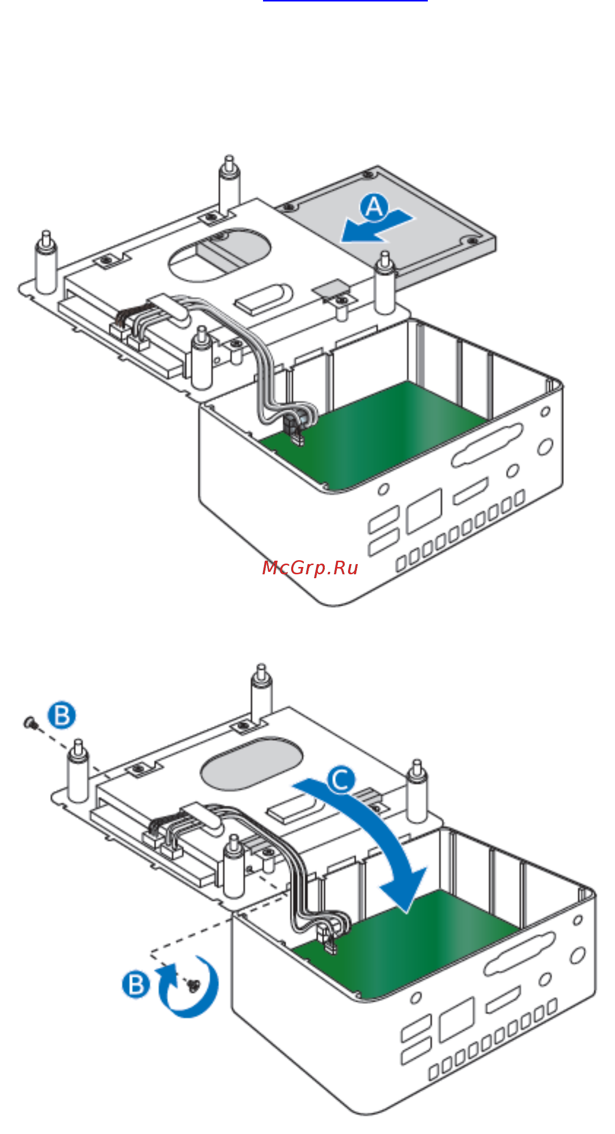 Intel nuc, nuc5cpyh [5/8] Install a 2 ssd or hard drive