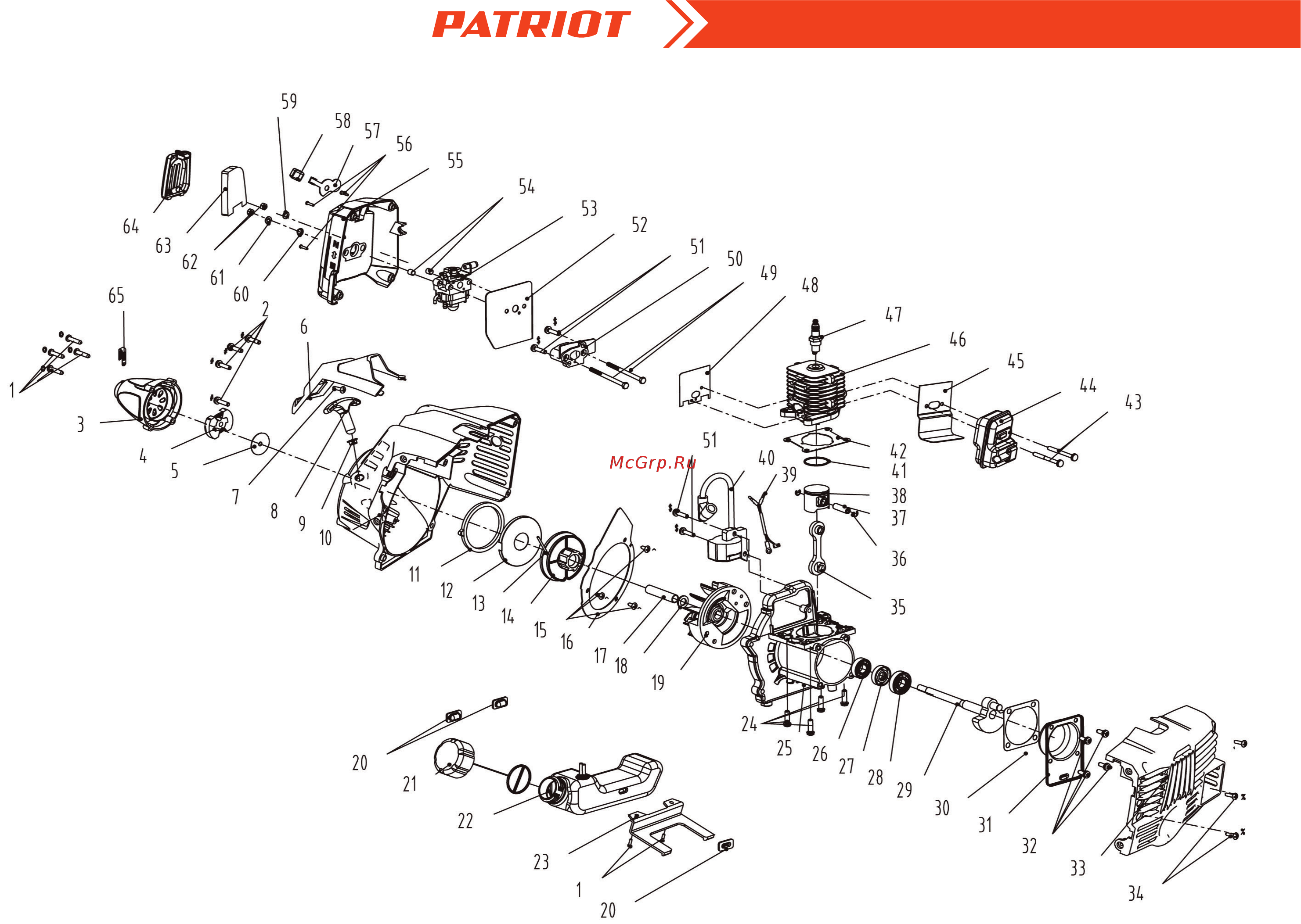 Patriot РТ 3055 Imperial Деталировка онлайн [4/6] 183224
