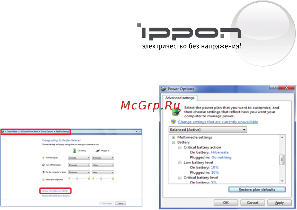 Ippon Back Power Pro LCD 700 Черный Инструкция по эксплуатации онлайн [11/14] 290321