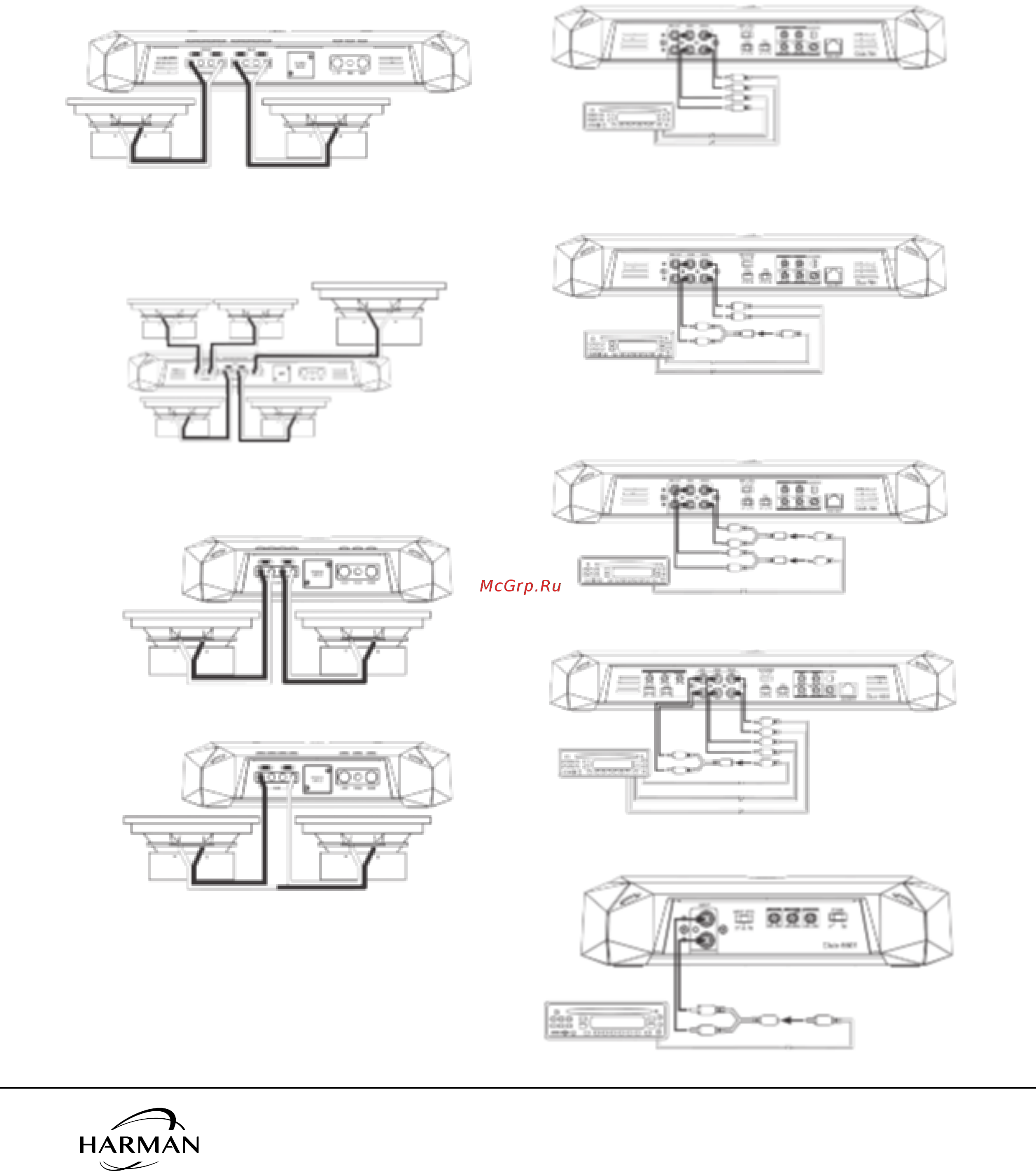 JBL club-704 [12/38] Collegamenti ingresso preamp club 704 funzionamento a 2 canali