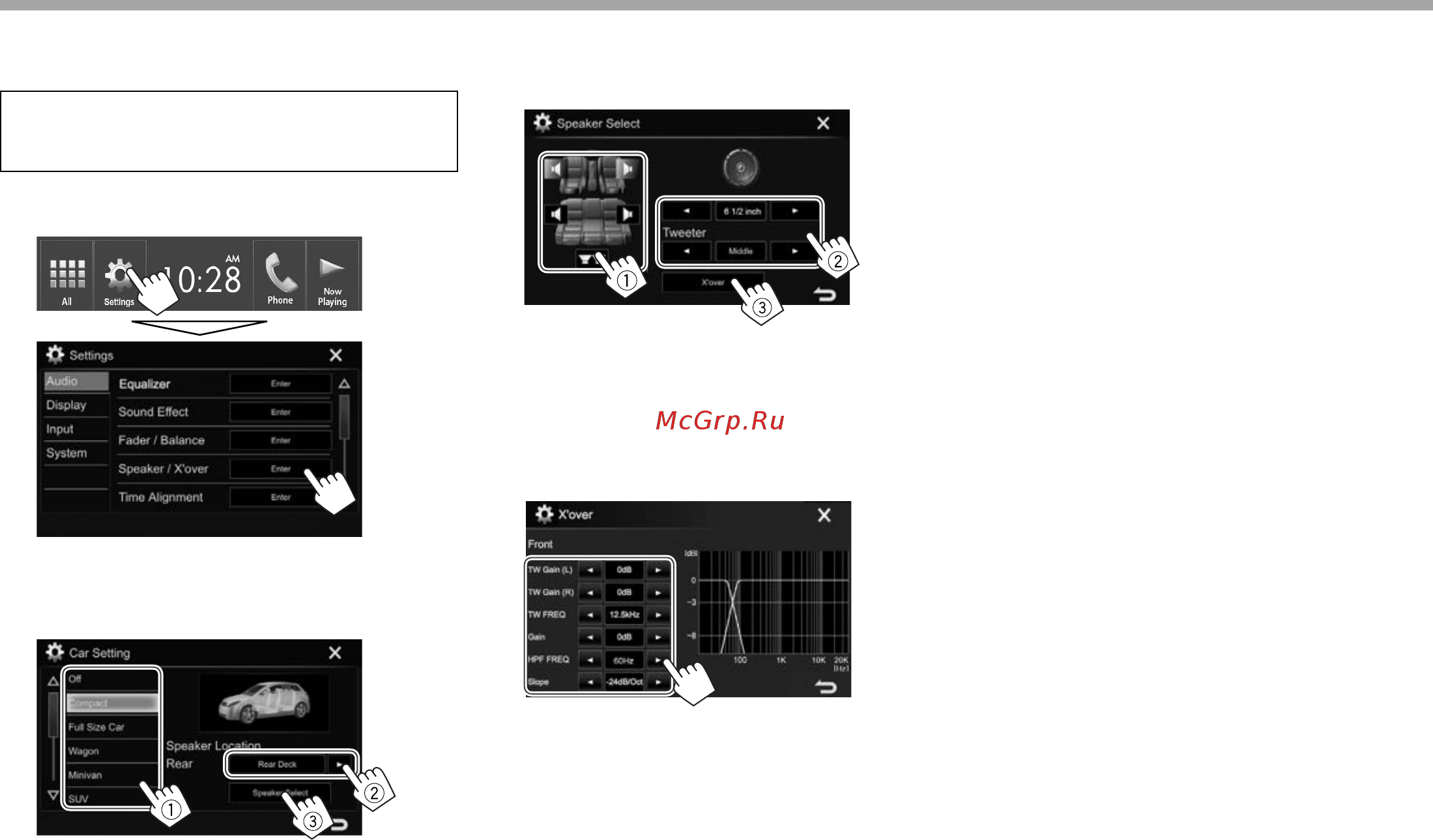 JVC kw-v220bt [48/76] Settings settings