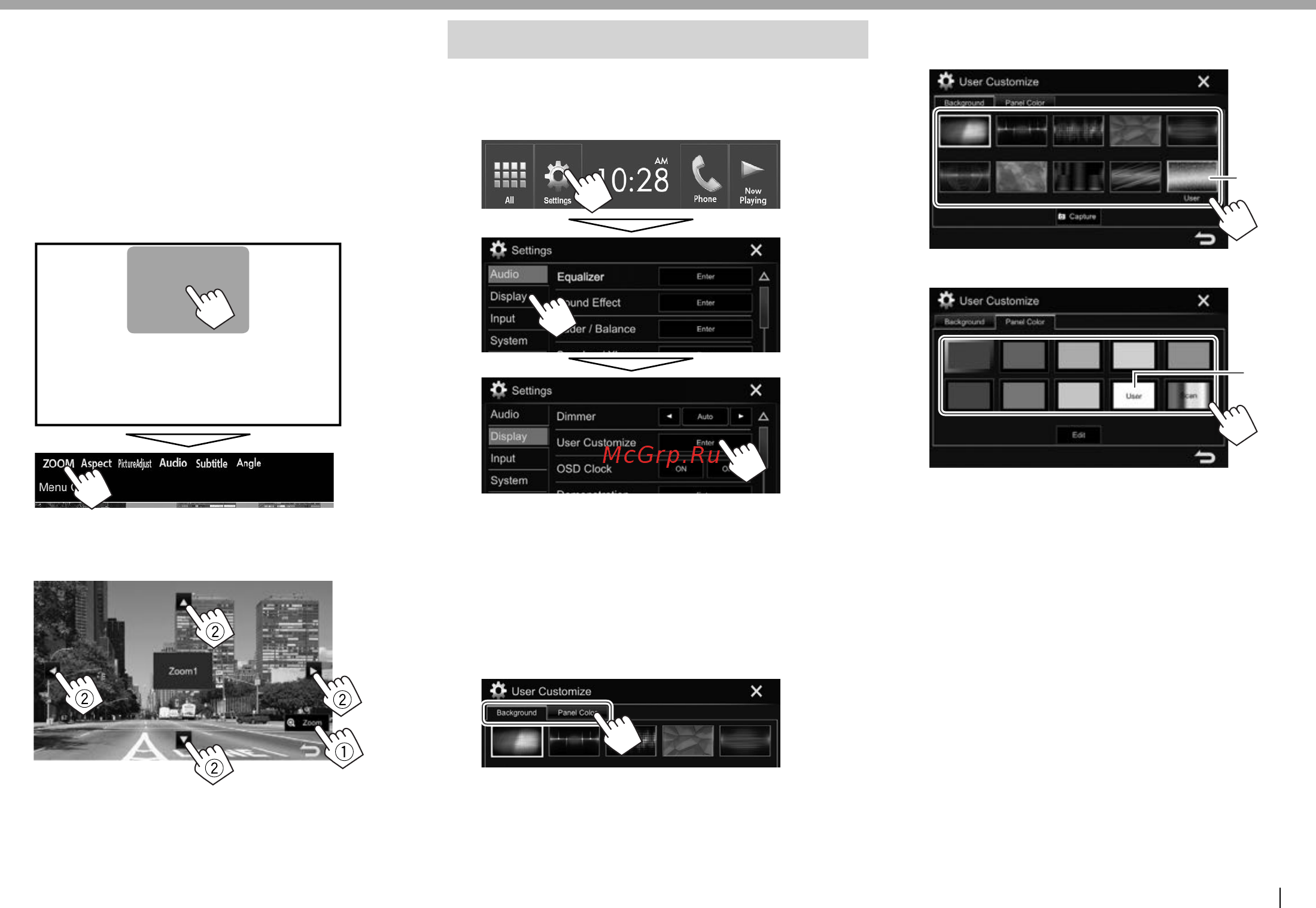 JVC kw-v420bt [51/76] Changing the display design