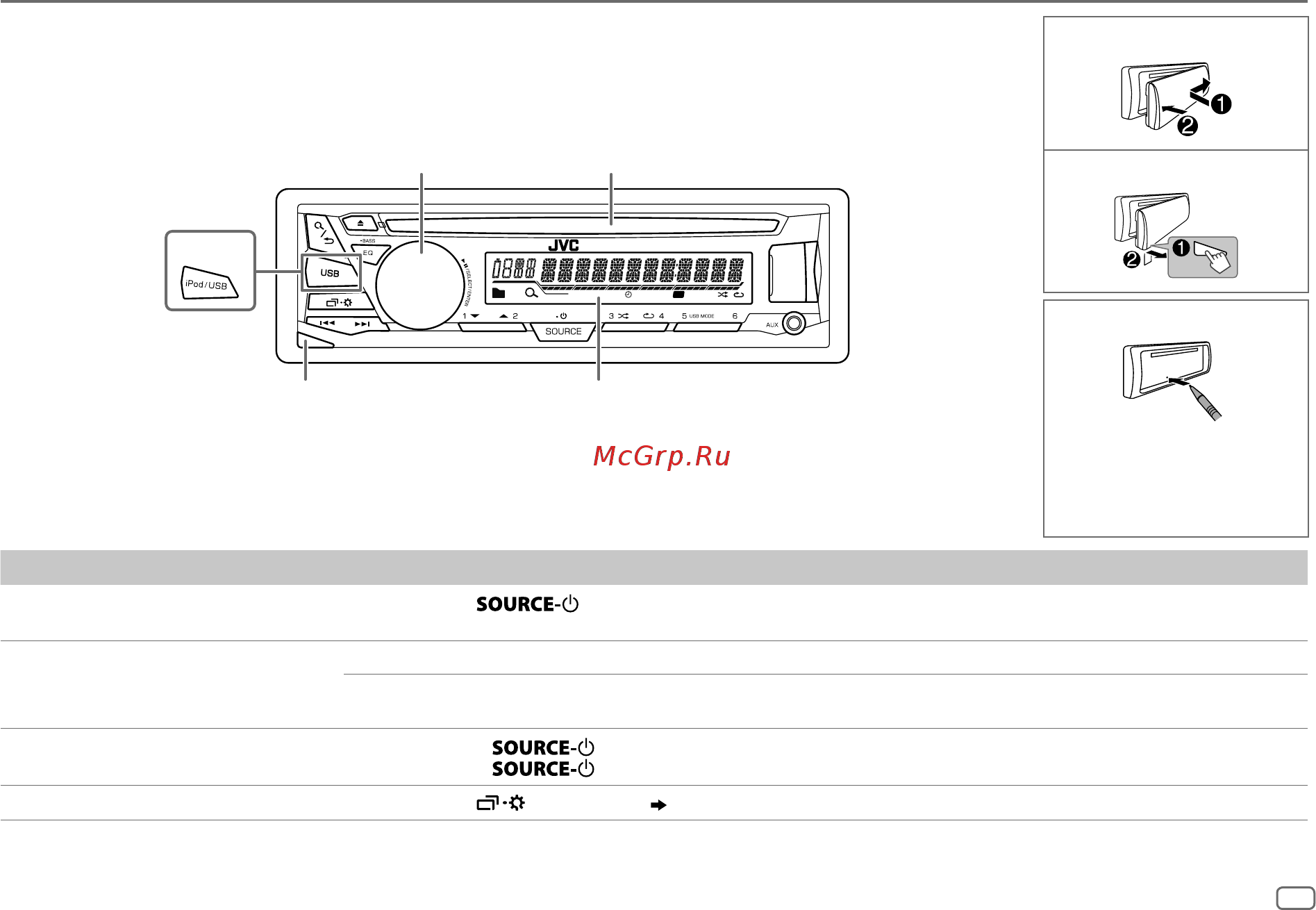JVC kd-r571e [53/68] Основные сведения