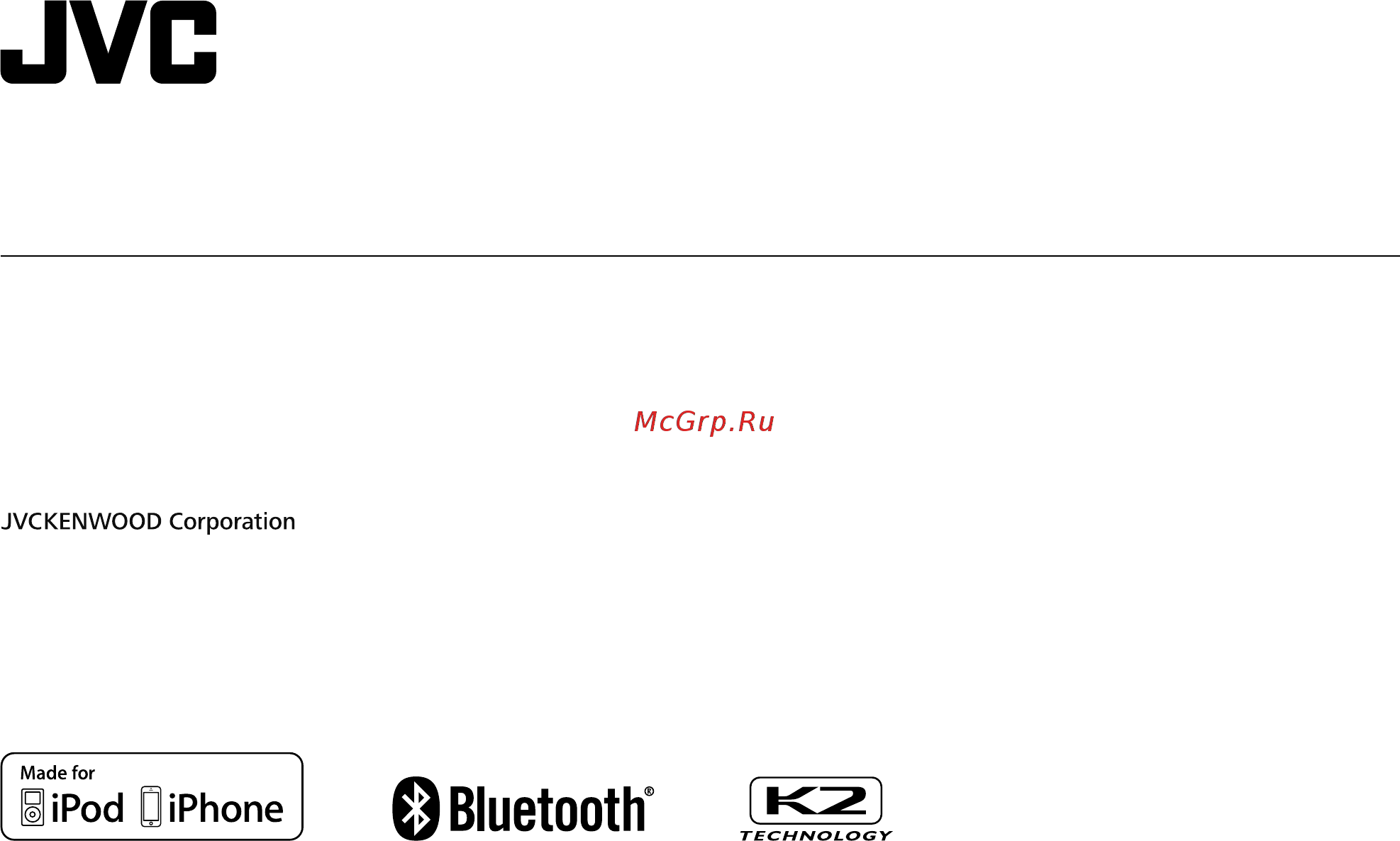 JVC KD-X33MBT 4x22Вт Инструкция по эксплуатации онлайн