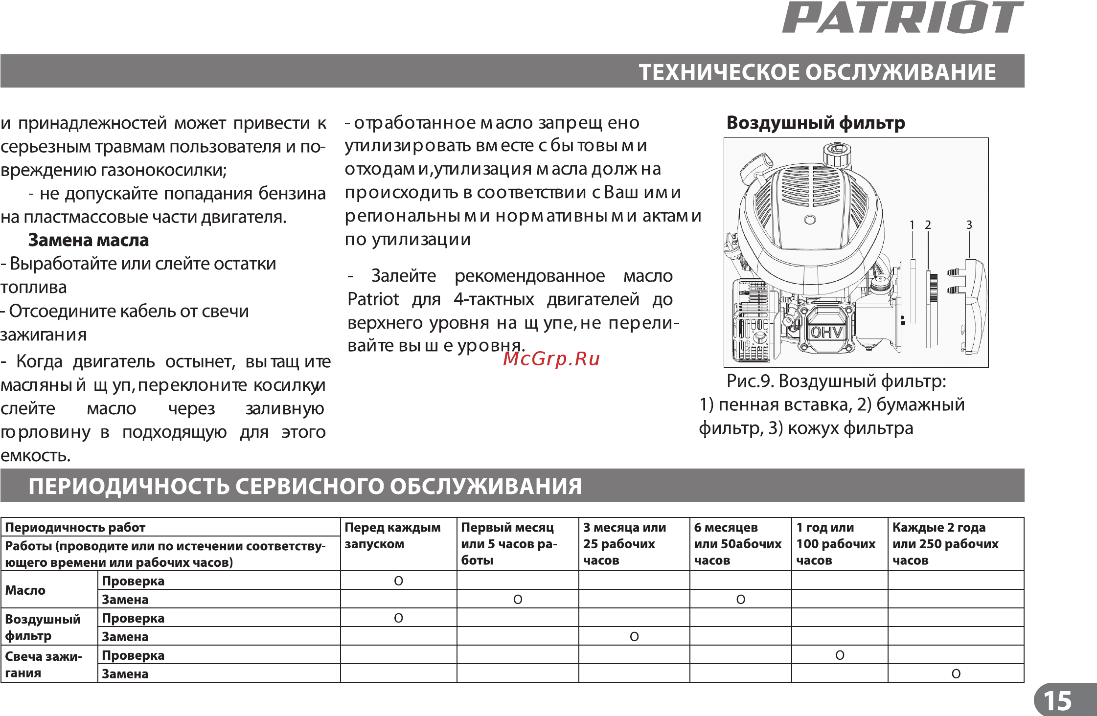 Patriot РТ 47 BS [14/17] Manual pt 47bs_52bs_2016 12 06 15
