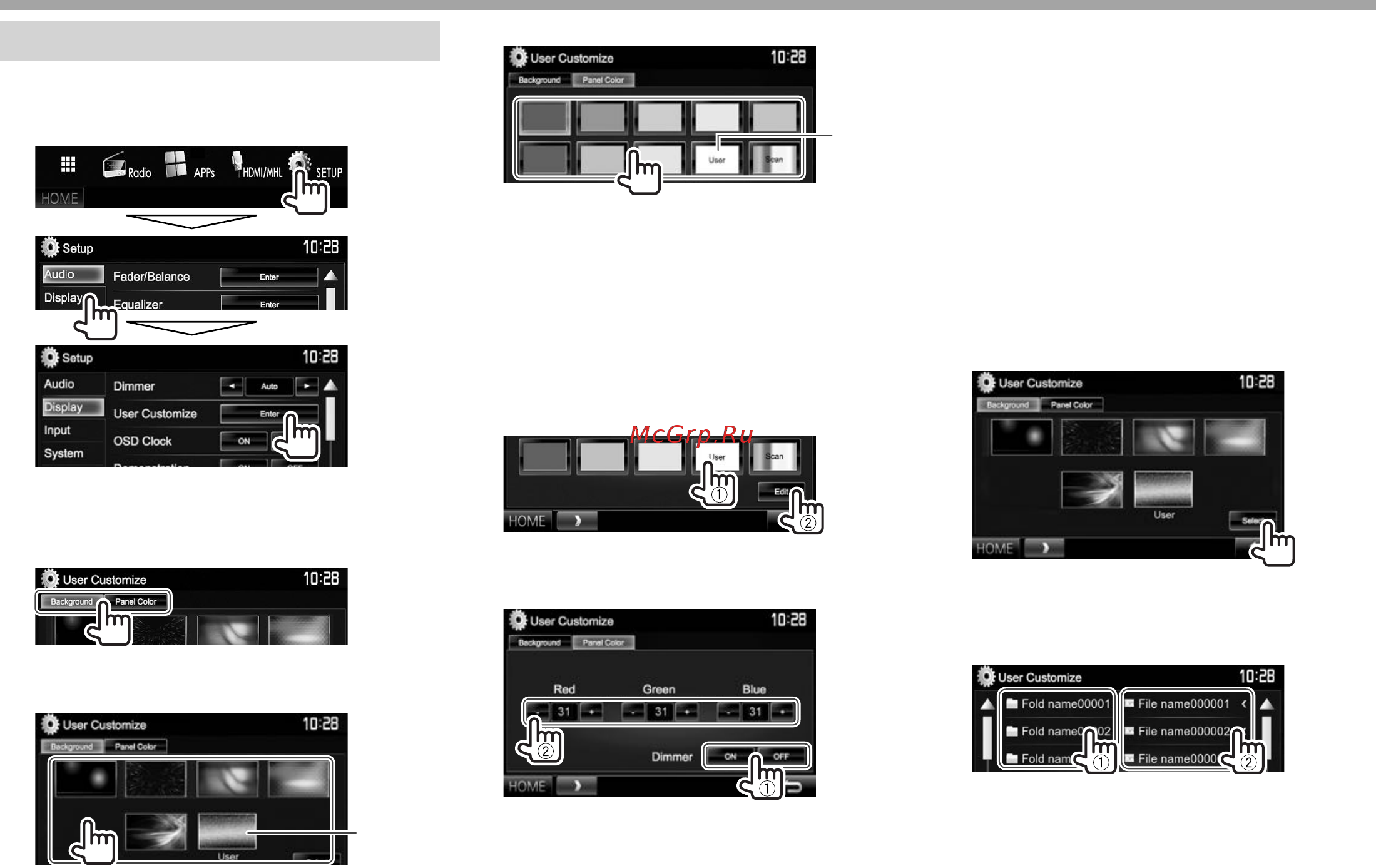 Kenwood ddx5016btr [50/78] Settings settings
