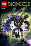 Lego bionicle 71315 монстр землетрясений Инструкция по эксплуатации