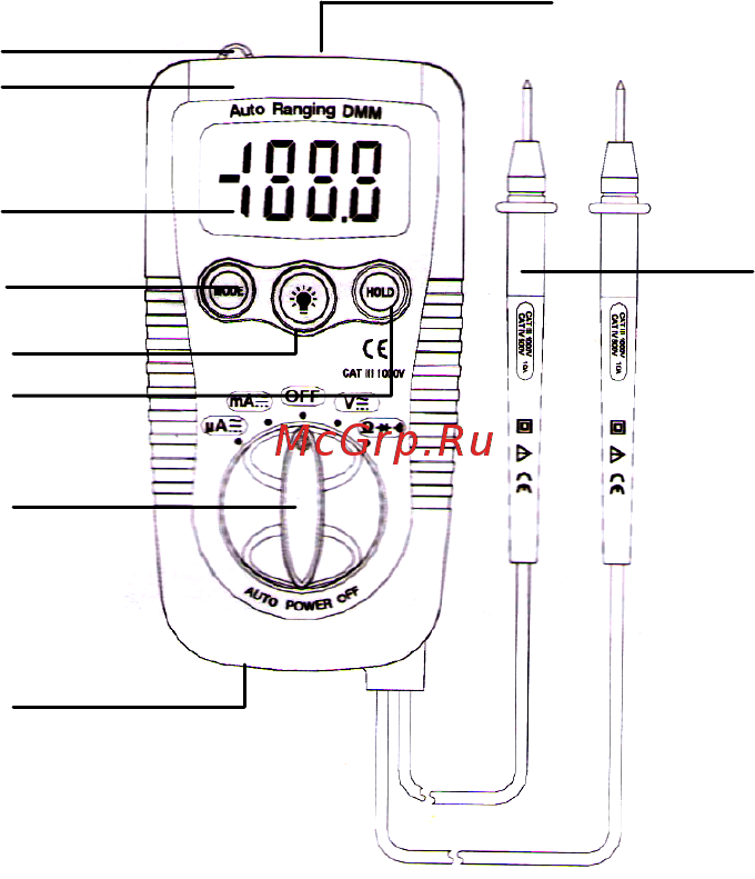 CEM Instruments DT-118 [4/10] Описание мультиметра