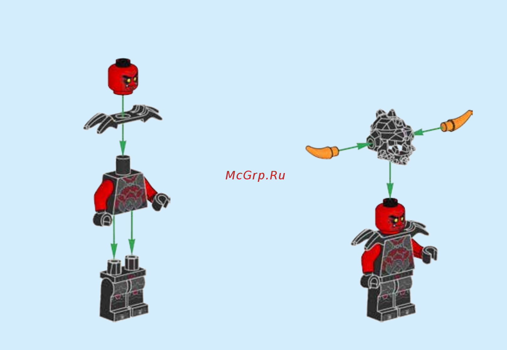 Lego nexo knights 70310 королевский боевой бластер Инструкция по эксплуатации онлайн [4/44] 183643