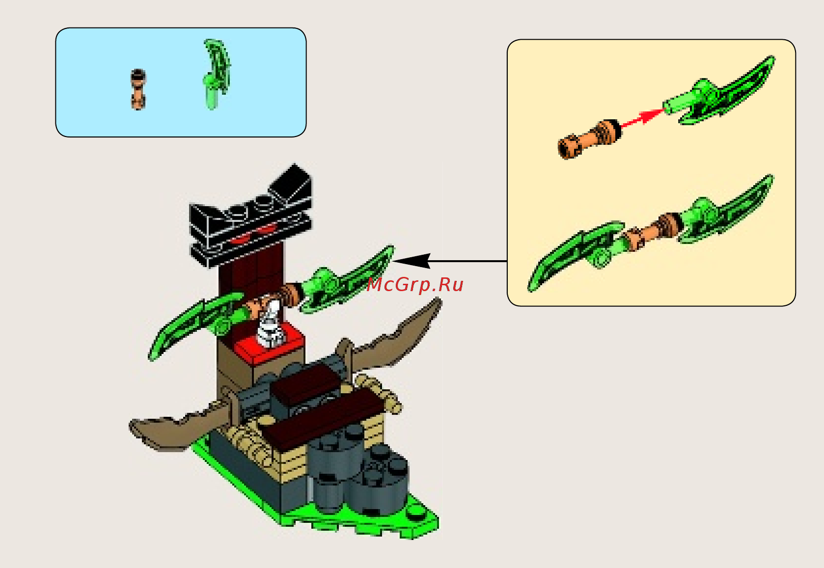 Lego ninjago 70752 ловушка в джунглях Инструкция по эксплуатации онлайн [17/24] 183687